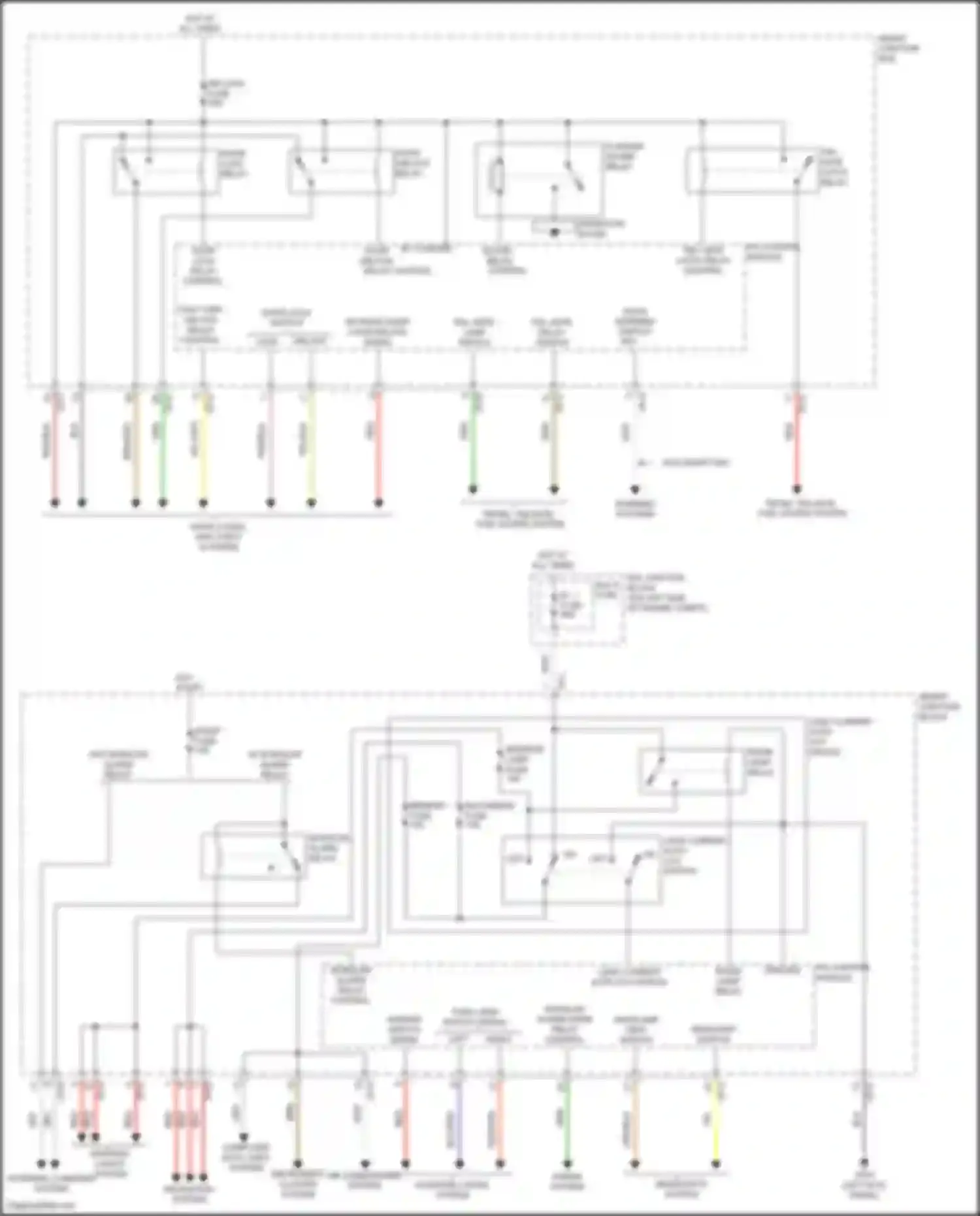 Wiring diagram tail gate relay switch for Hyundai Veloster I facelift (2015-2017) (1 of 1)