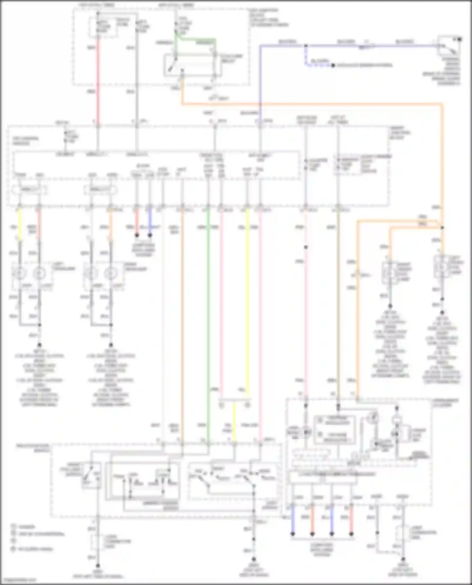Wiring diagram tail h/lp sw lp sw for Hyundai Veloster I facelift (2015-2017) (1 of 1)