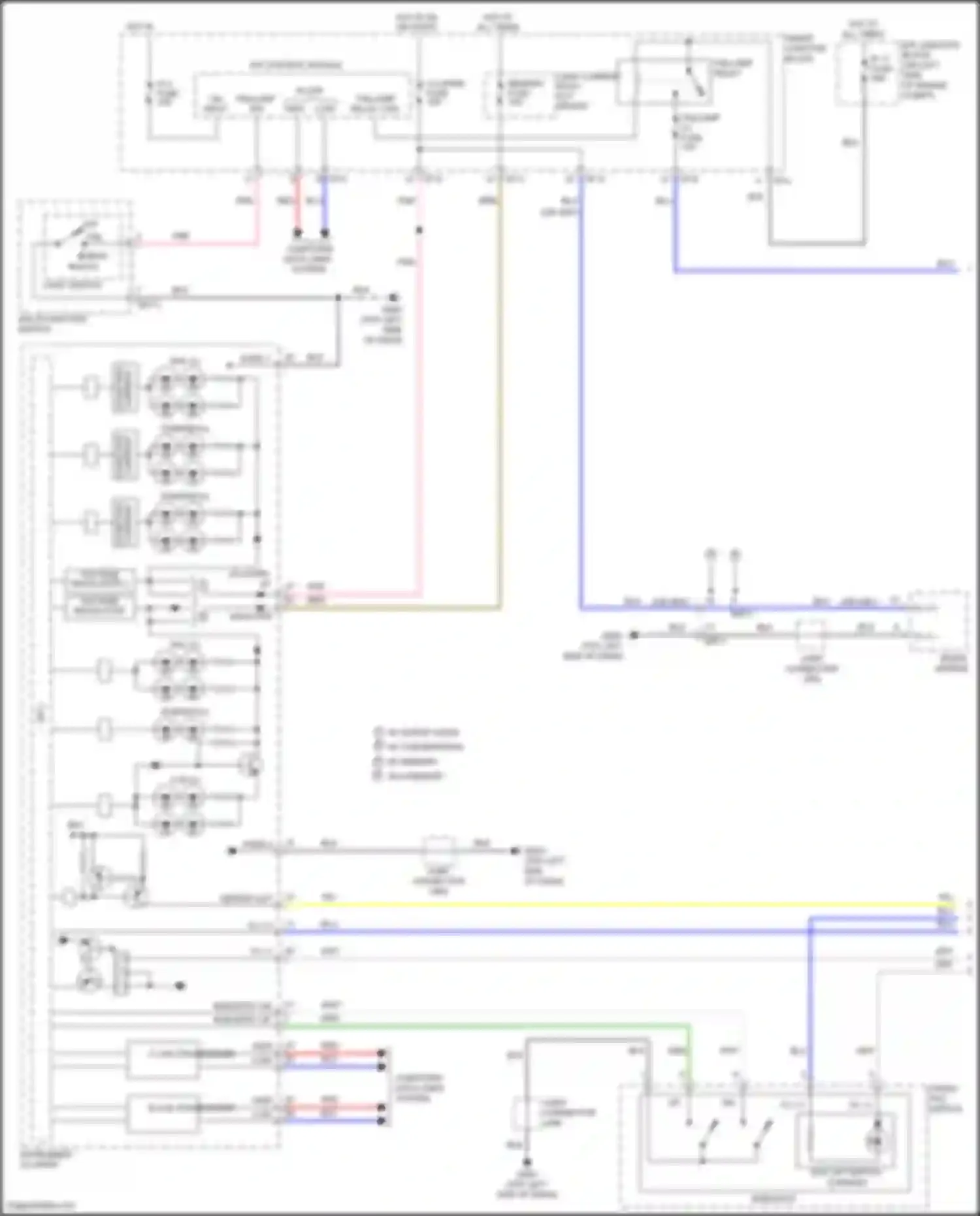 Wiring diagram taillamp on input sw for Hyundai Veloster I facelift (2015-2017) (1 of 1)