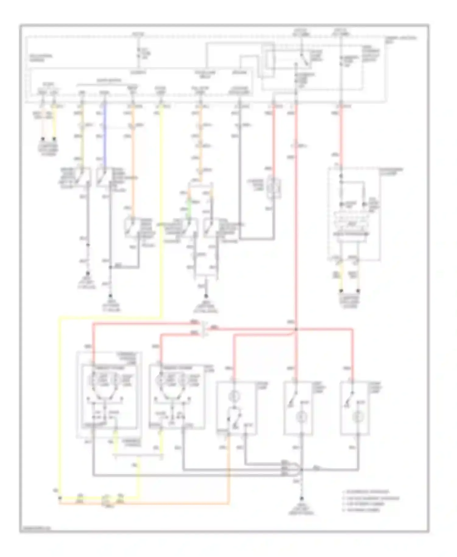 Veloster Hyundai I (2011-2015): Courtesy lamps circuit