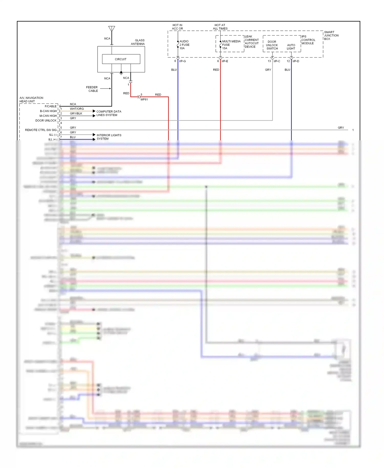 Wiring diagram ambient temperature sensor for Hyundai Veloster I (2011-2015) (2 of 4)