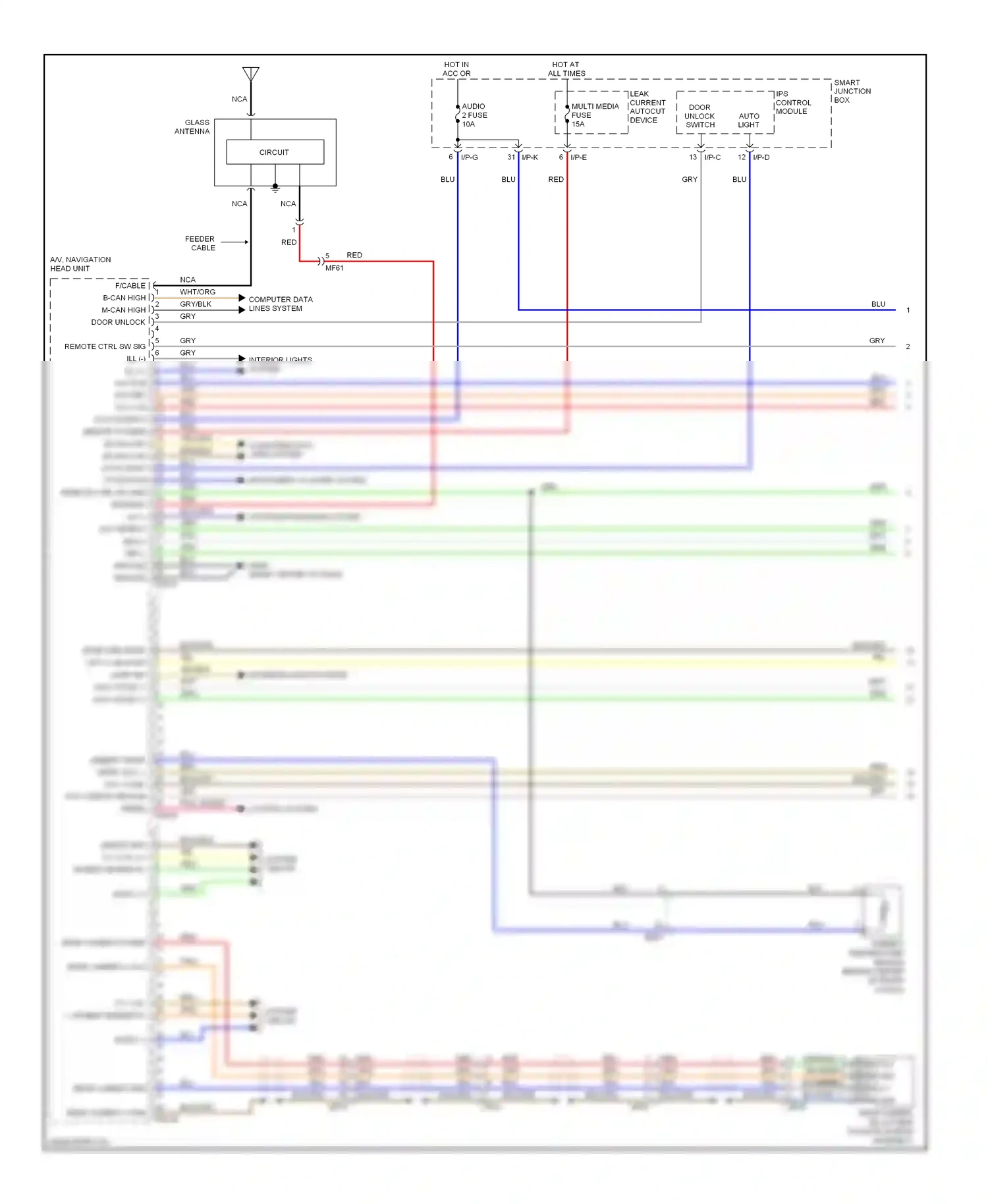 Wiring diagram ambient temperature sensor for Hyundai Veloster I (2011-2015) (1 of 4)