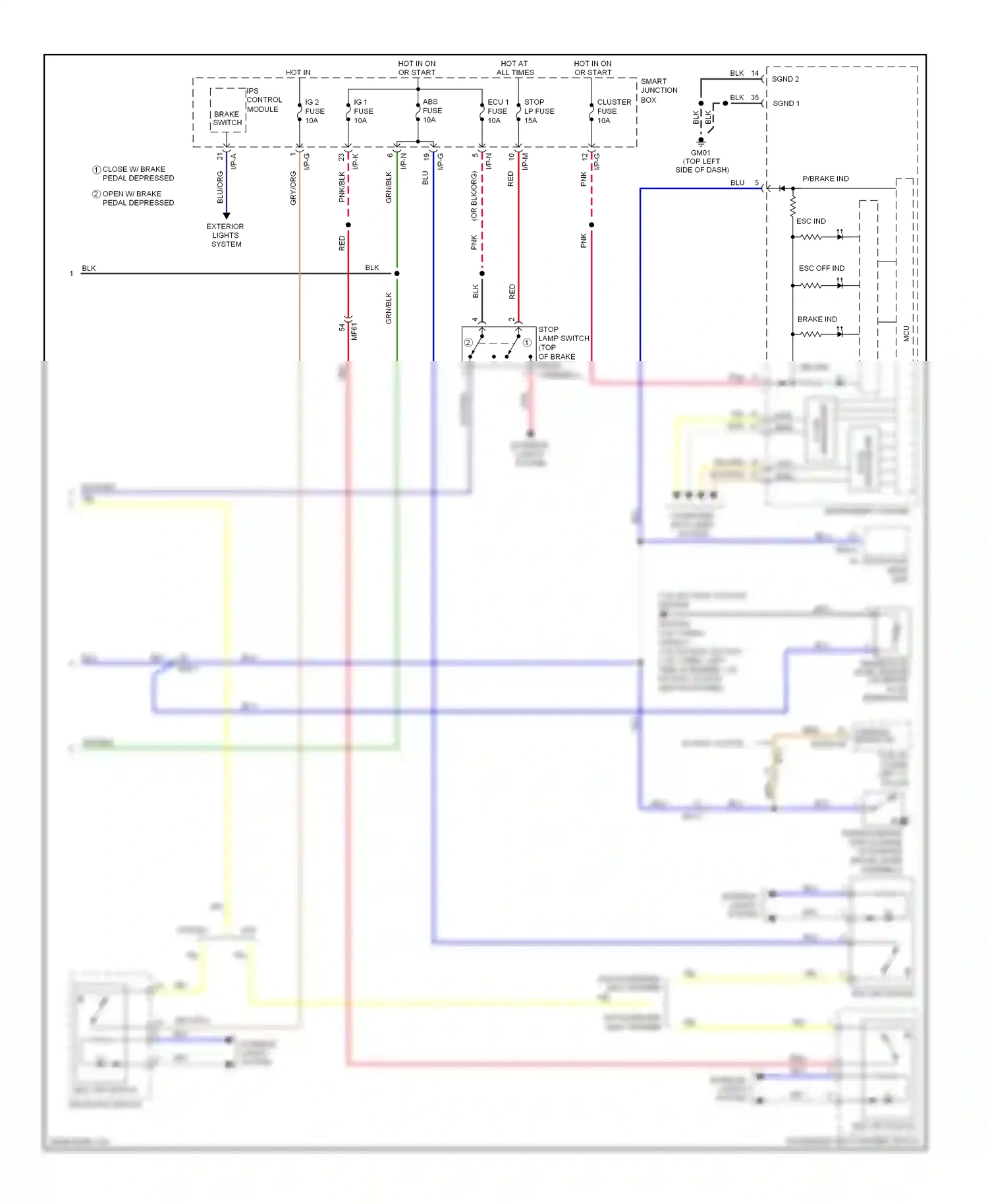 Wiring diagram a/v, navigation head unit for Hyundai Veloster I (2011-2015) (1 of 12)
