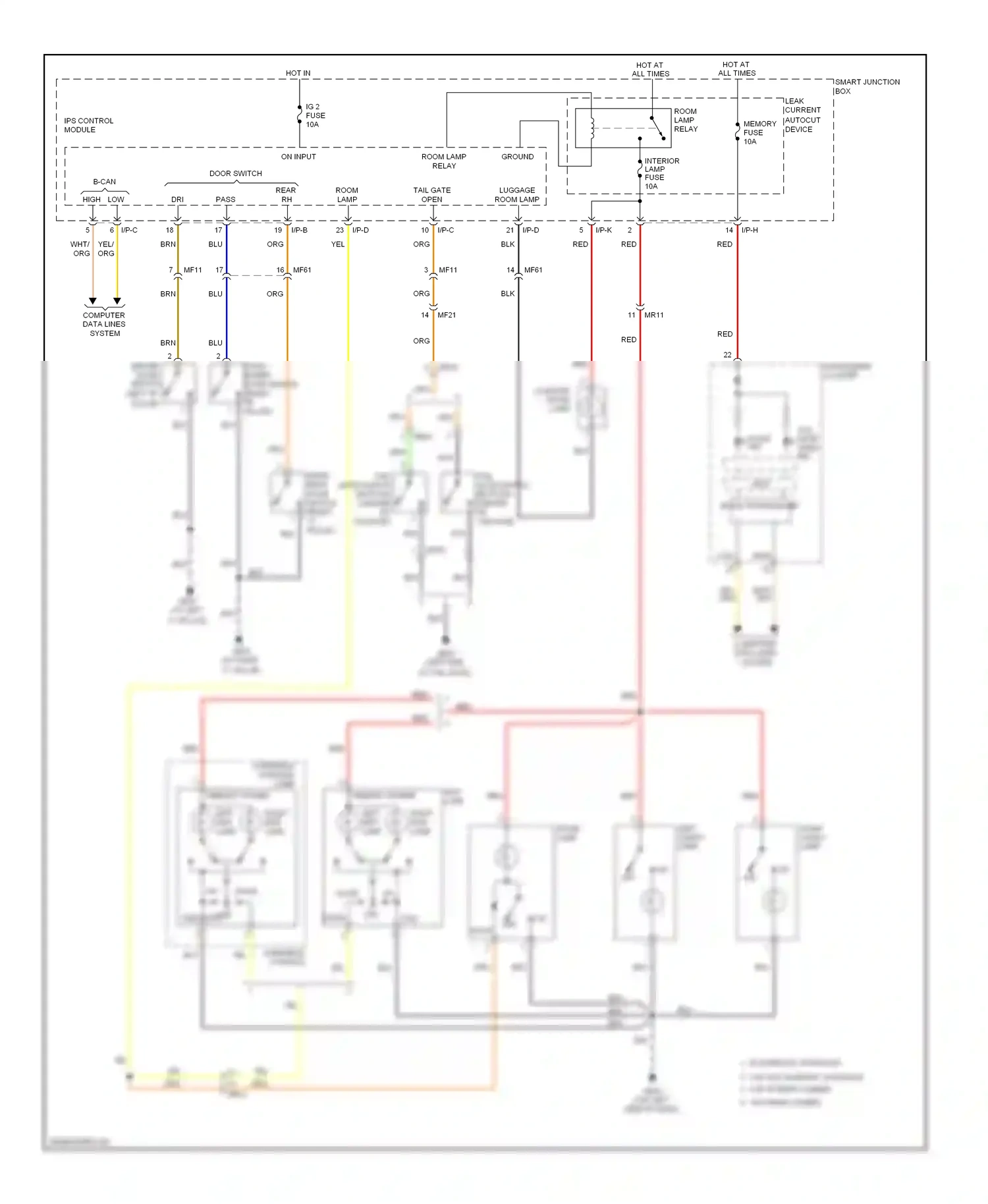 Wiring diagram b-can transceiver for Hyundai Veloster I (2011-2015) (4 of 11)