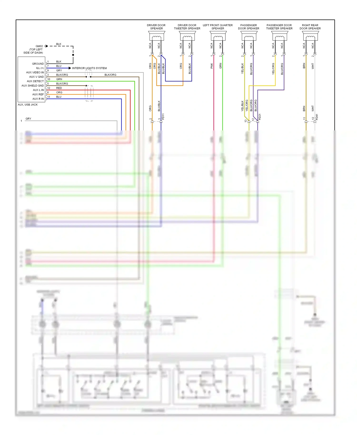 Wiring diagram clock- spring for Hyundai Veloster I (2011-2015) (3 of 7)