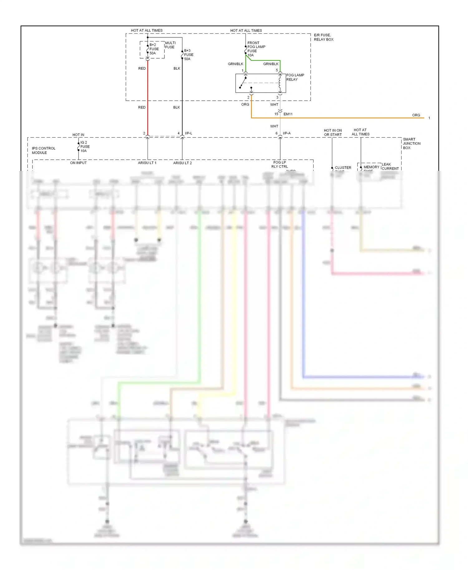 Wiring diagram computer data lines system right headlamp for Hyundai Veloster I (2011-2015) (1 of 2)