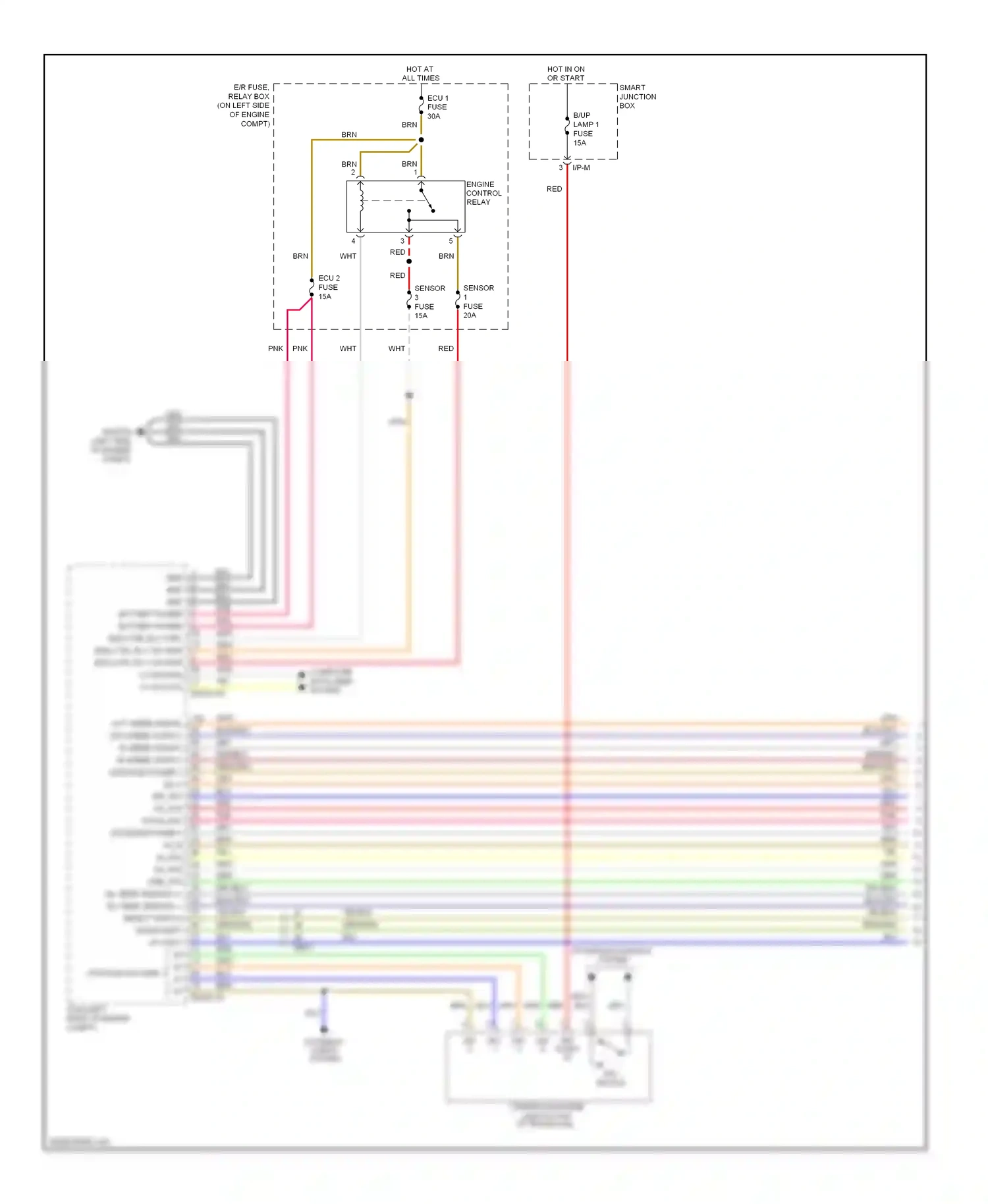 Wiring diagram engine control for Hyundai Veloster I (2011-2015) (1 of 1)