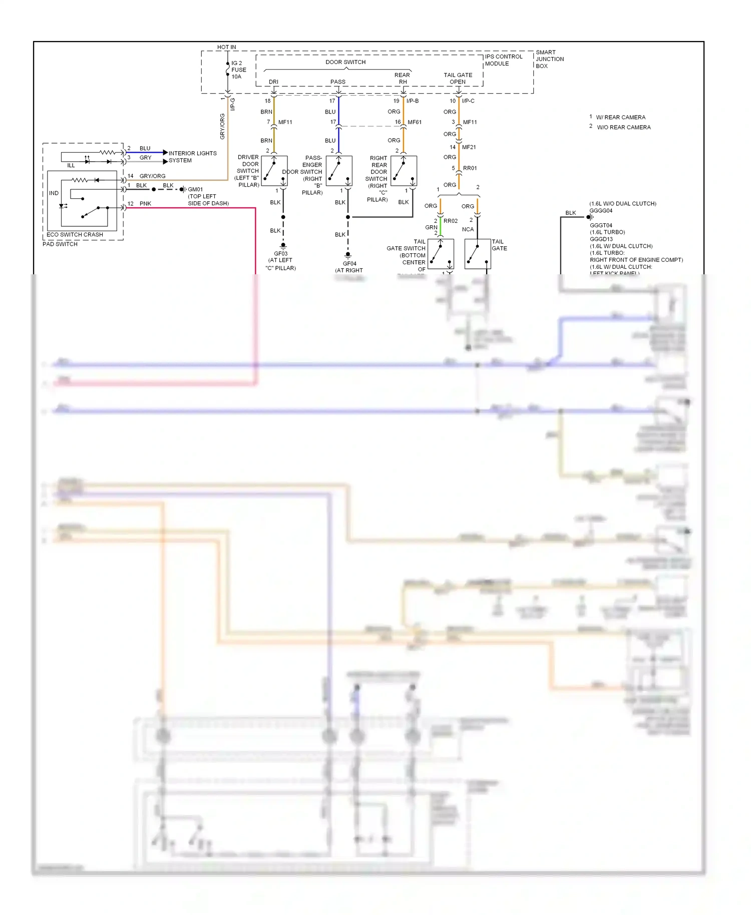 Wiring diagram esc control module for Hyundai Veloster I (2011-2015) (1 of 2)