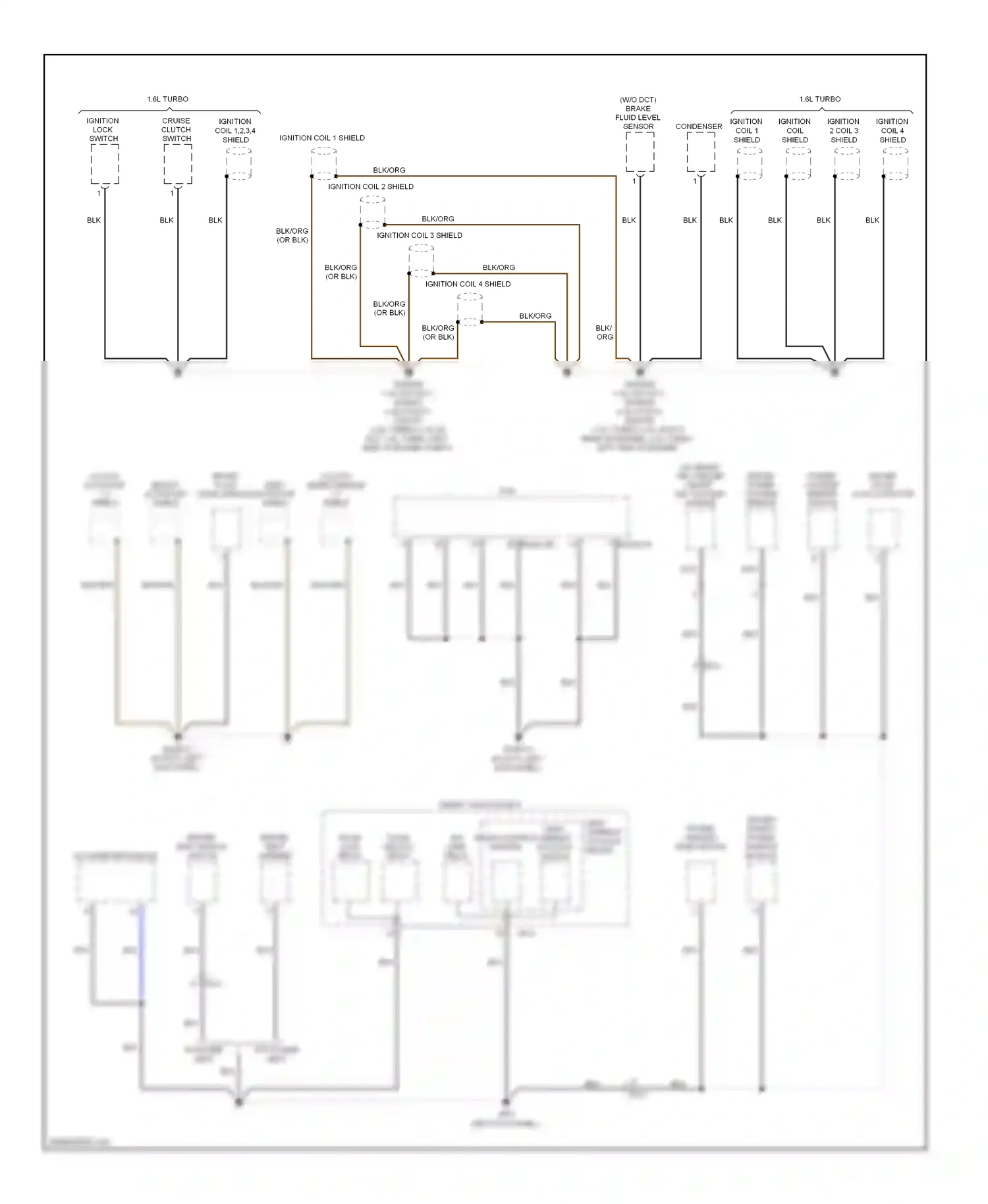 Wiring diagram ignition ignition coil 2 coil 3 shield shield for Hyundai Veloster I (2011-2015) (1 of 1)