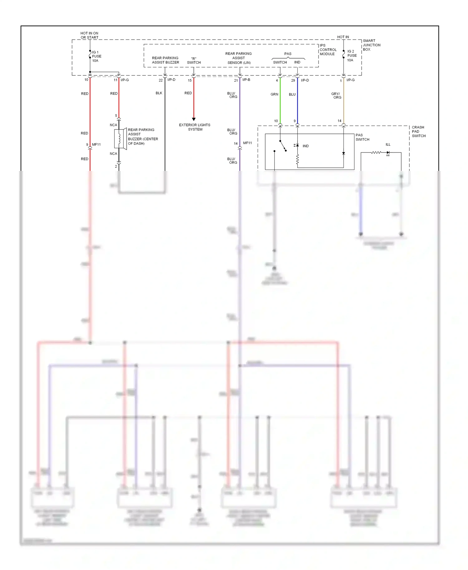 Wiring diagram ind switch for Hyundai Veloster I (2011-2015) (1 of 1)