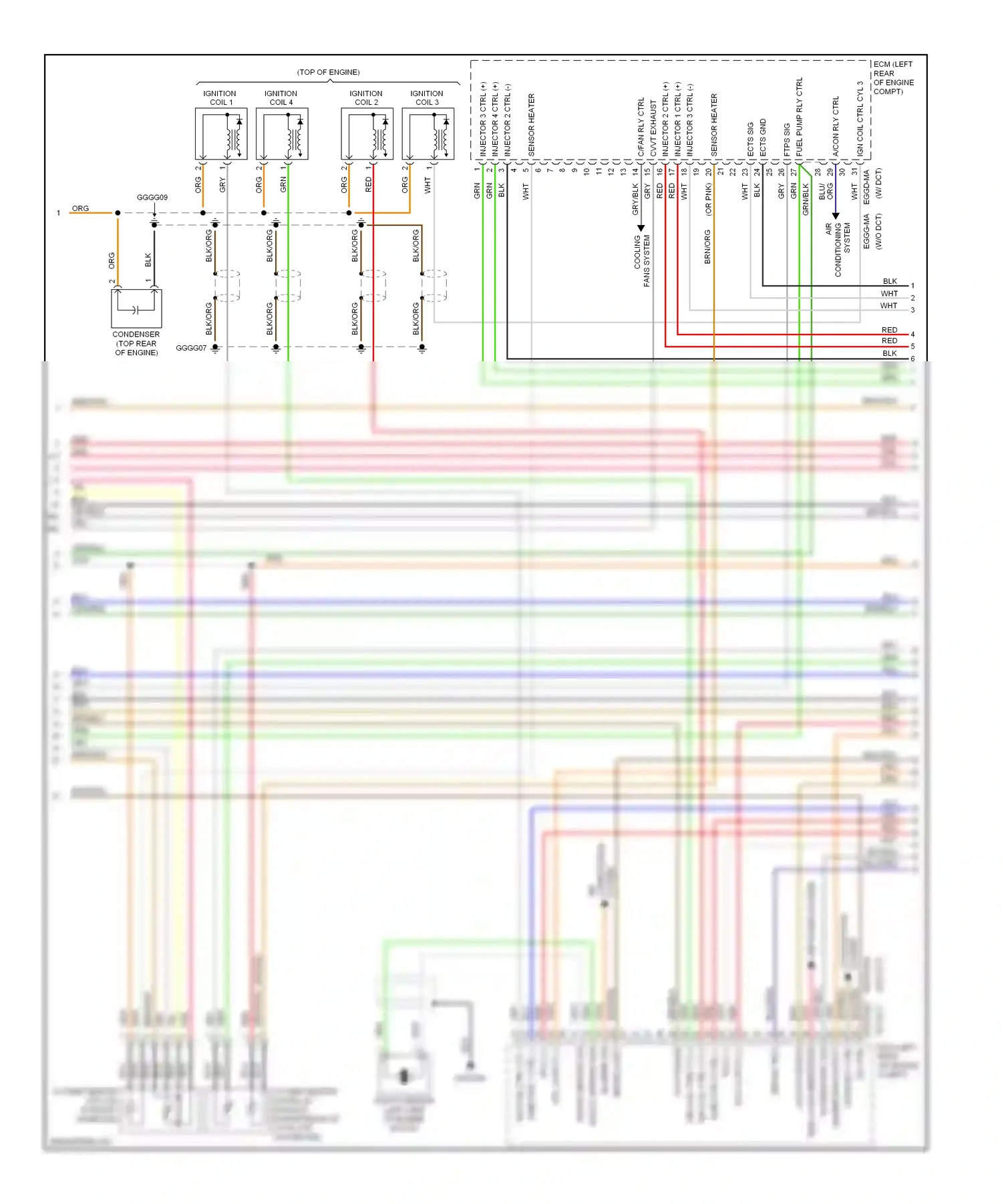 Wiring diagram injector 1 ctrl for Hyundai Veloster I (2011-2015) (1 of 3)