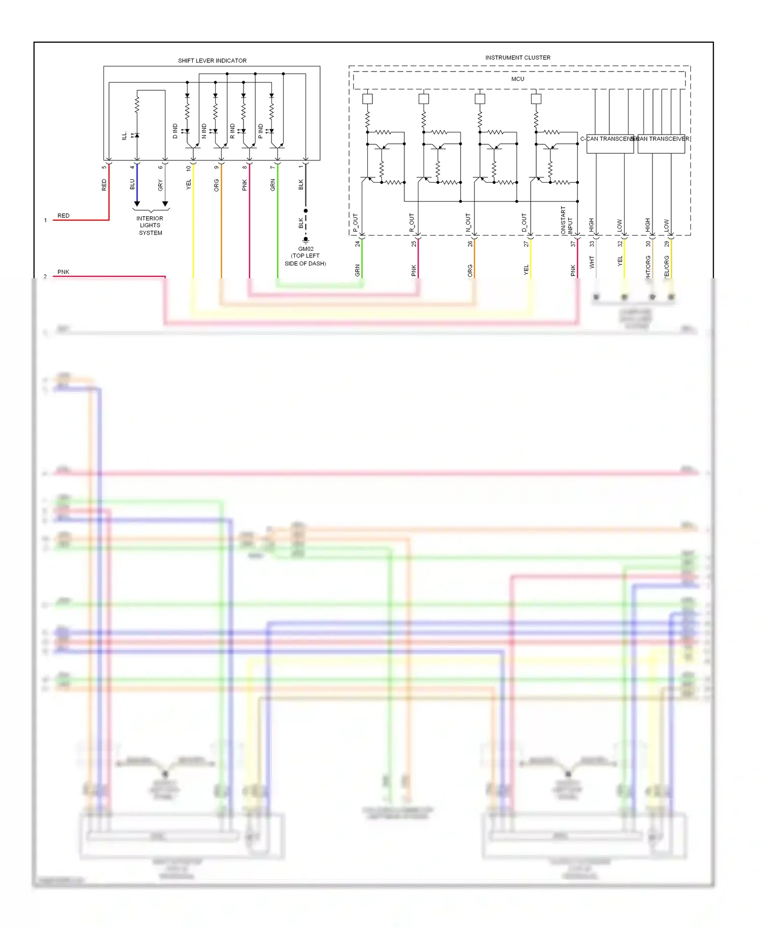 Wiring diagram input on/start for Hyundai Veloster I (2011-2015) (1 of 1)