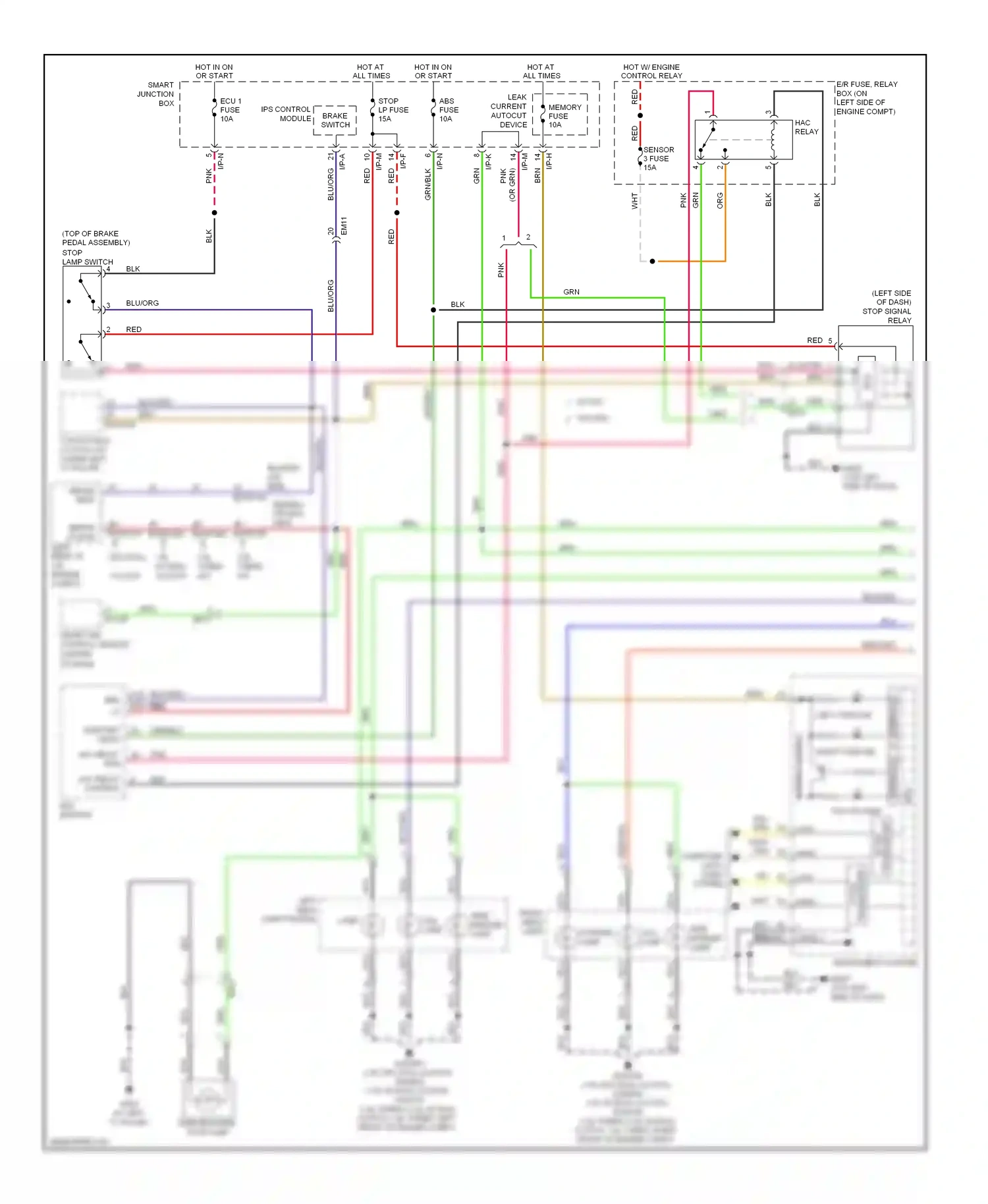 Hyundai Veloster I (2011-2015) interface wiring diagram  (1 of 1)