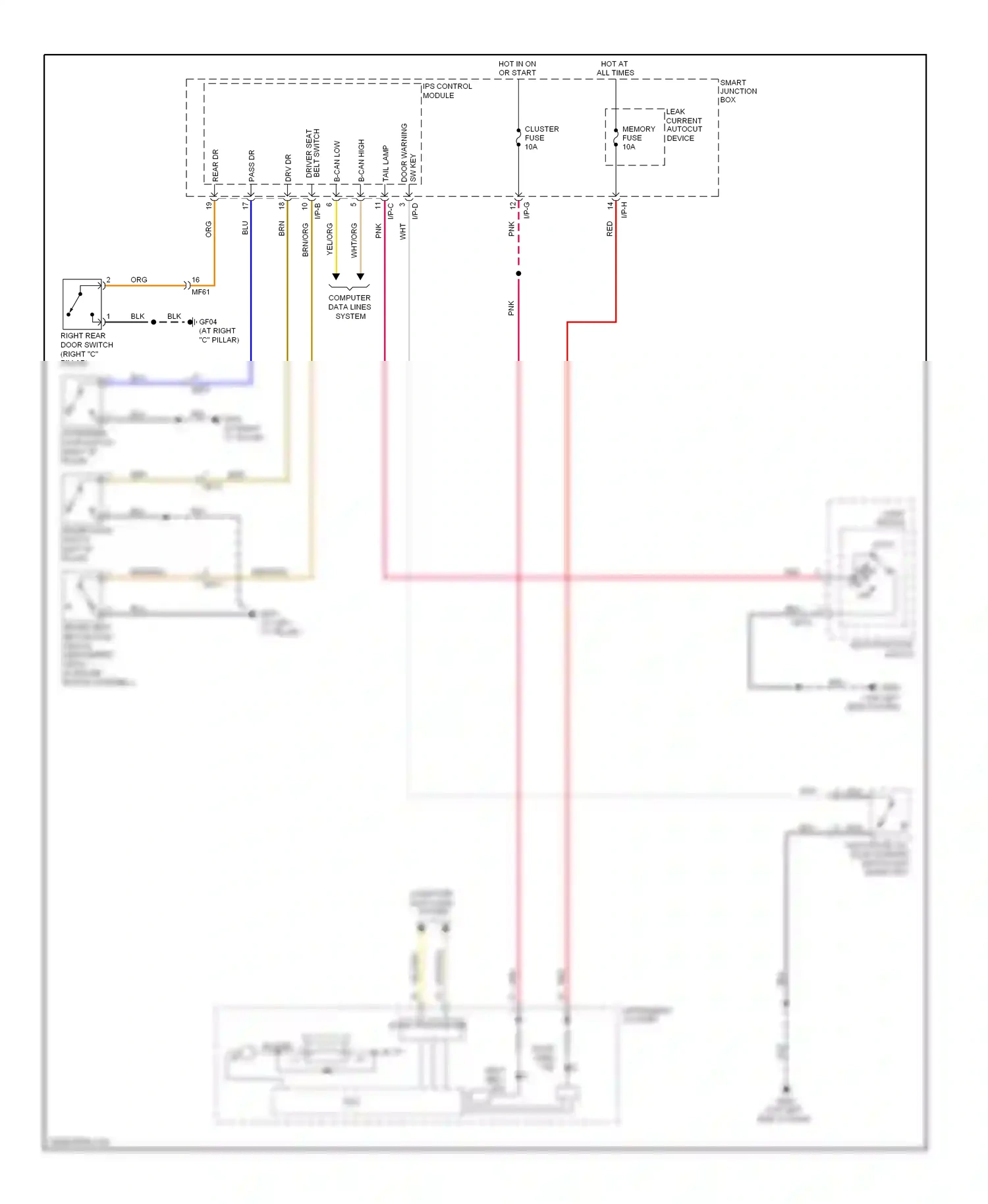 Wiring diagram ips control module for Hyundai Veloster I (2011-2015) (31 of 32)