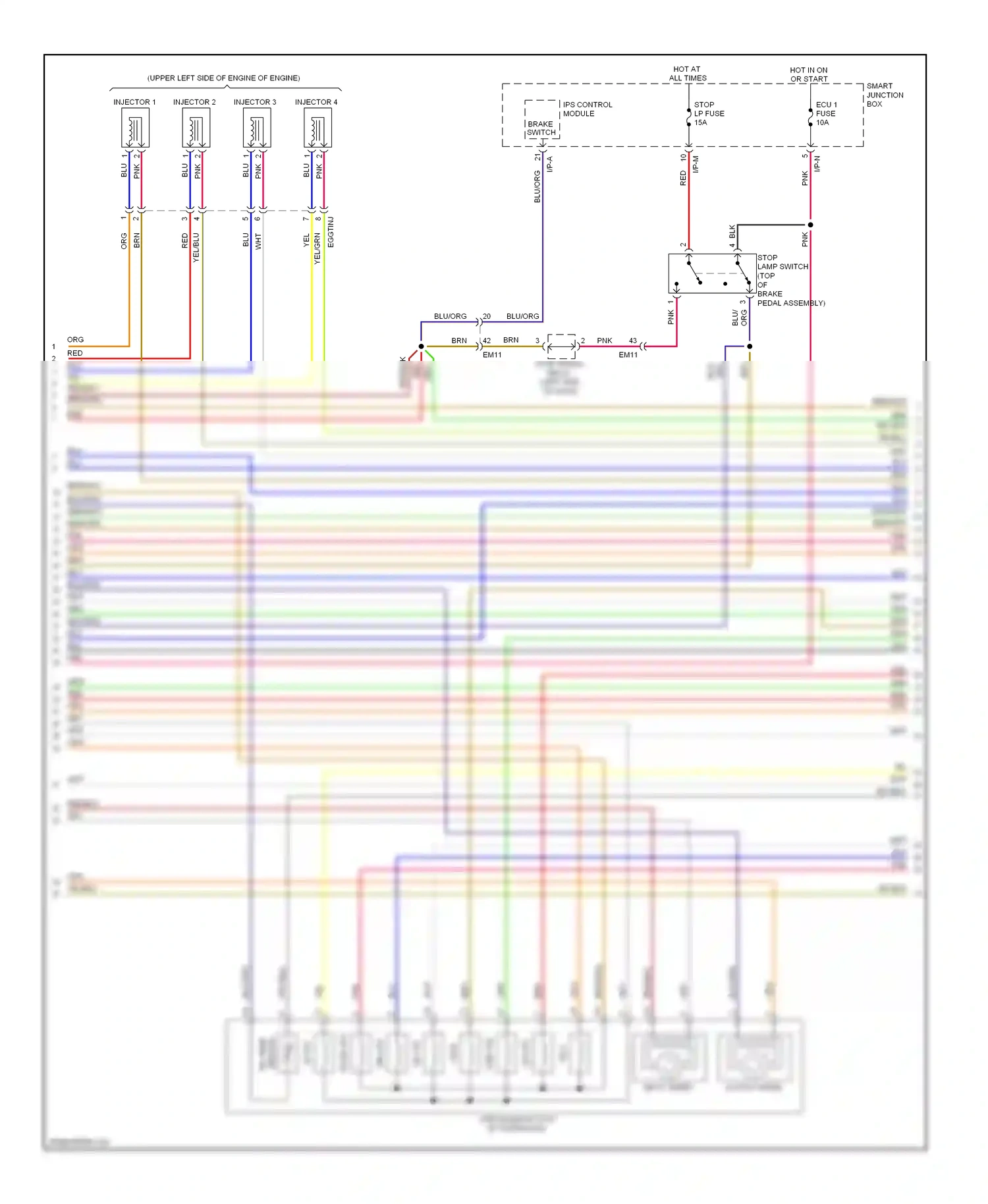 Wiring diagram ips control module for Hyundai Veloster I (2011-2015) (10 of 32)