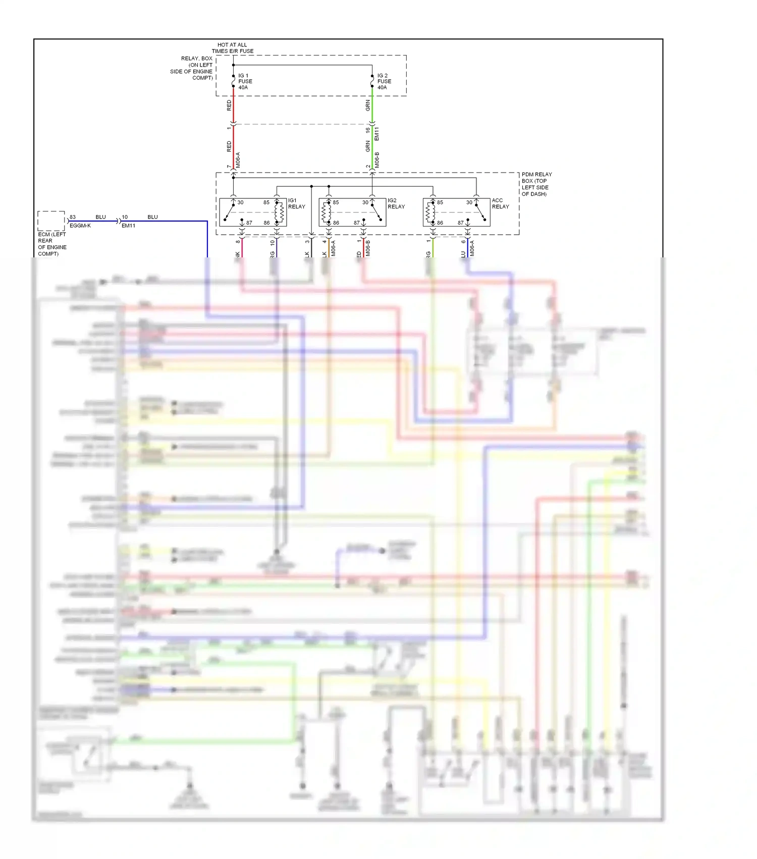 Wiring diagram memory power for Hyundai Veloster I (2011-2015) (2 of 2)