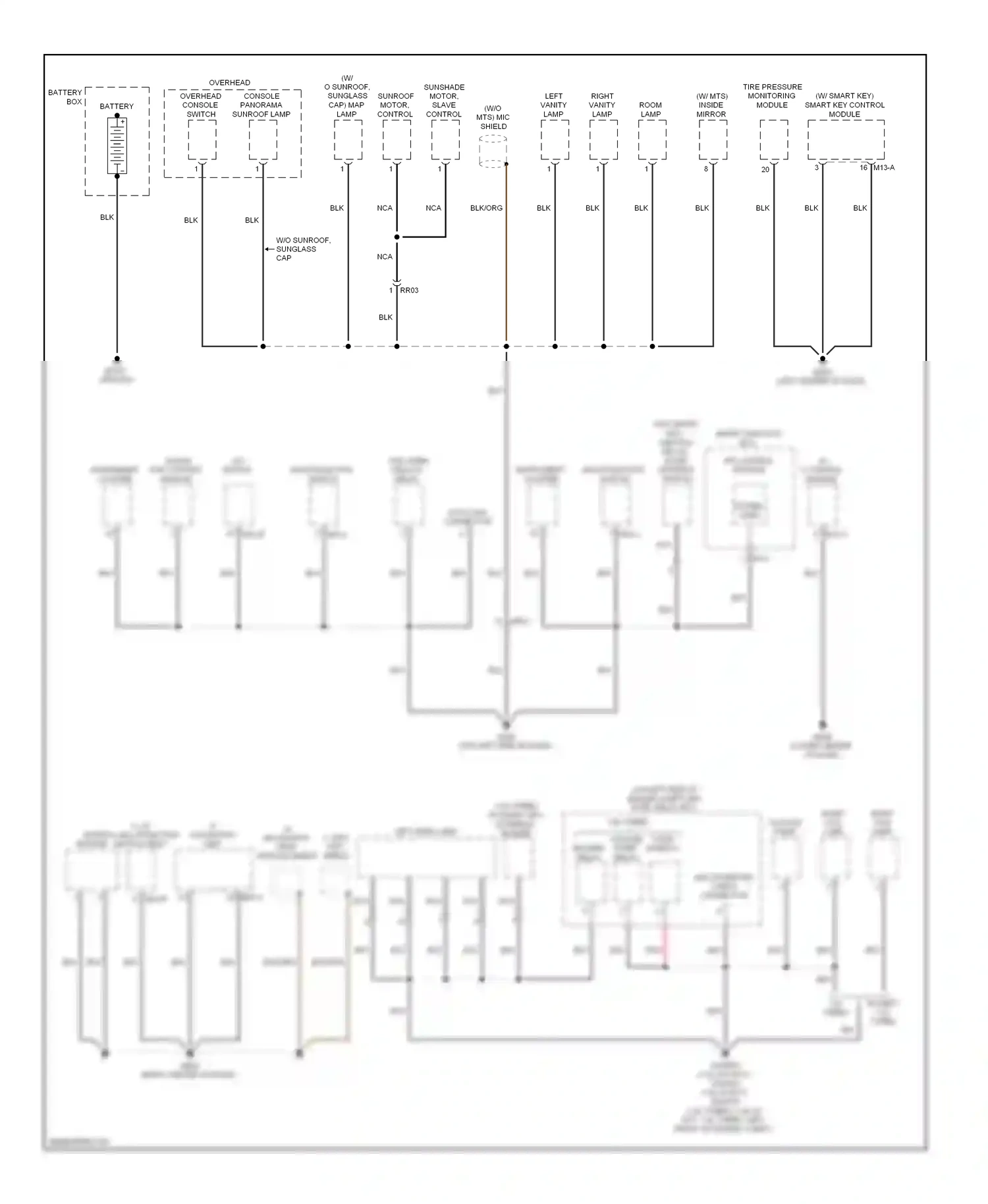 Wiring diagram mts module for Hyundai Veloster I (2011-2015) (1 of 4)