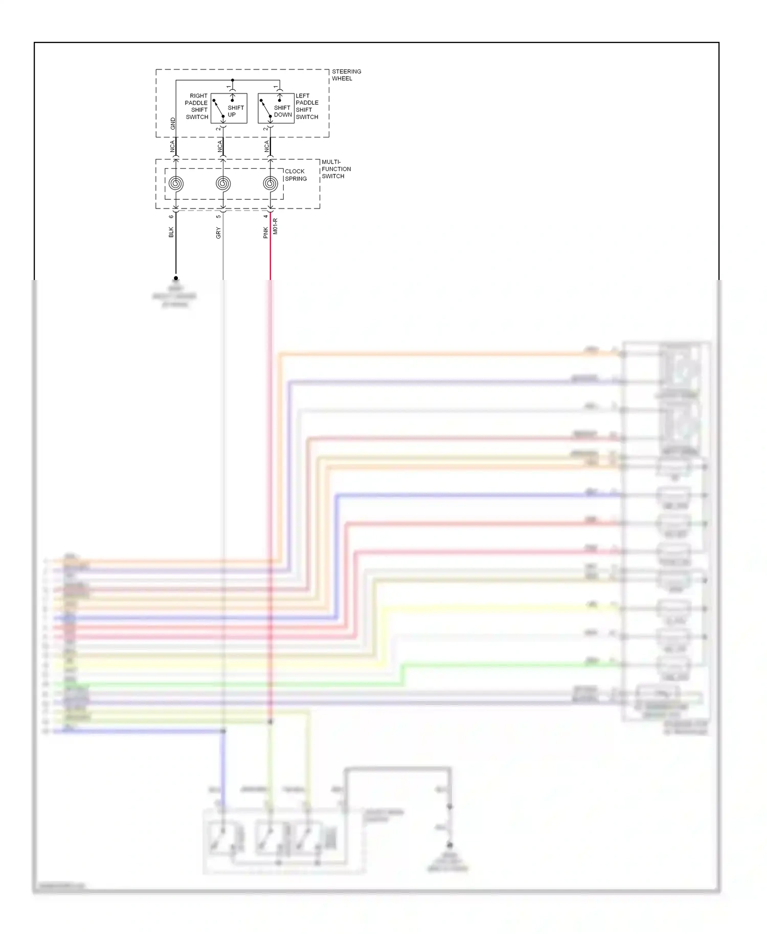 Wiring diagram multi- function switch for Hyundai Veloster I (2011-2015) (11 of 16)