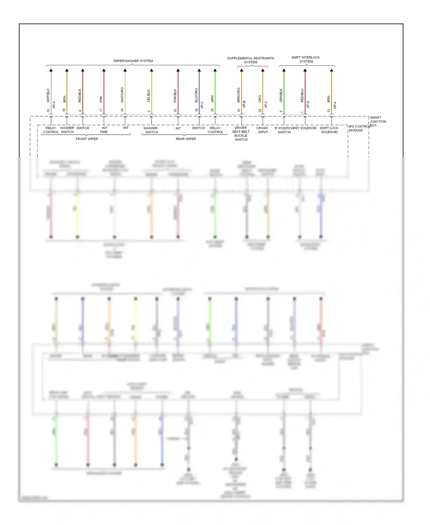 Wiring diagram p position switch for Hyundai Veloster I (2011-2015) (1 of 2)
