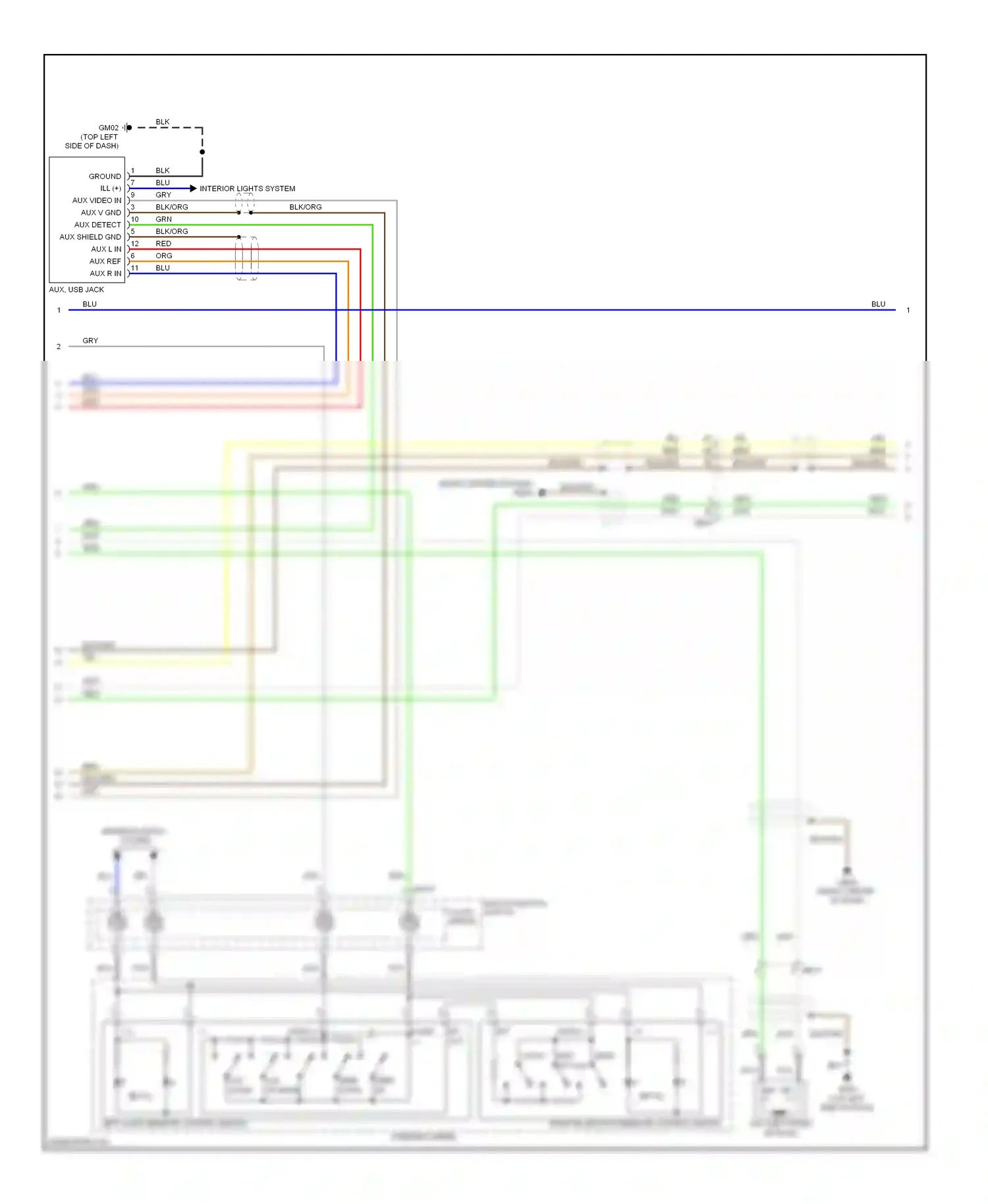 Wiring diagram right bluetooth remote control switch for Hyundai Veloster I (2011-2015) (1 of 4)