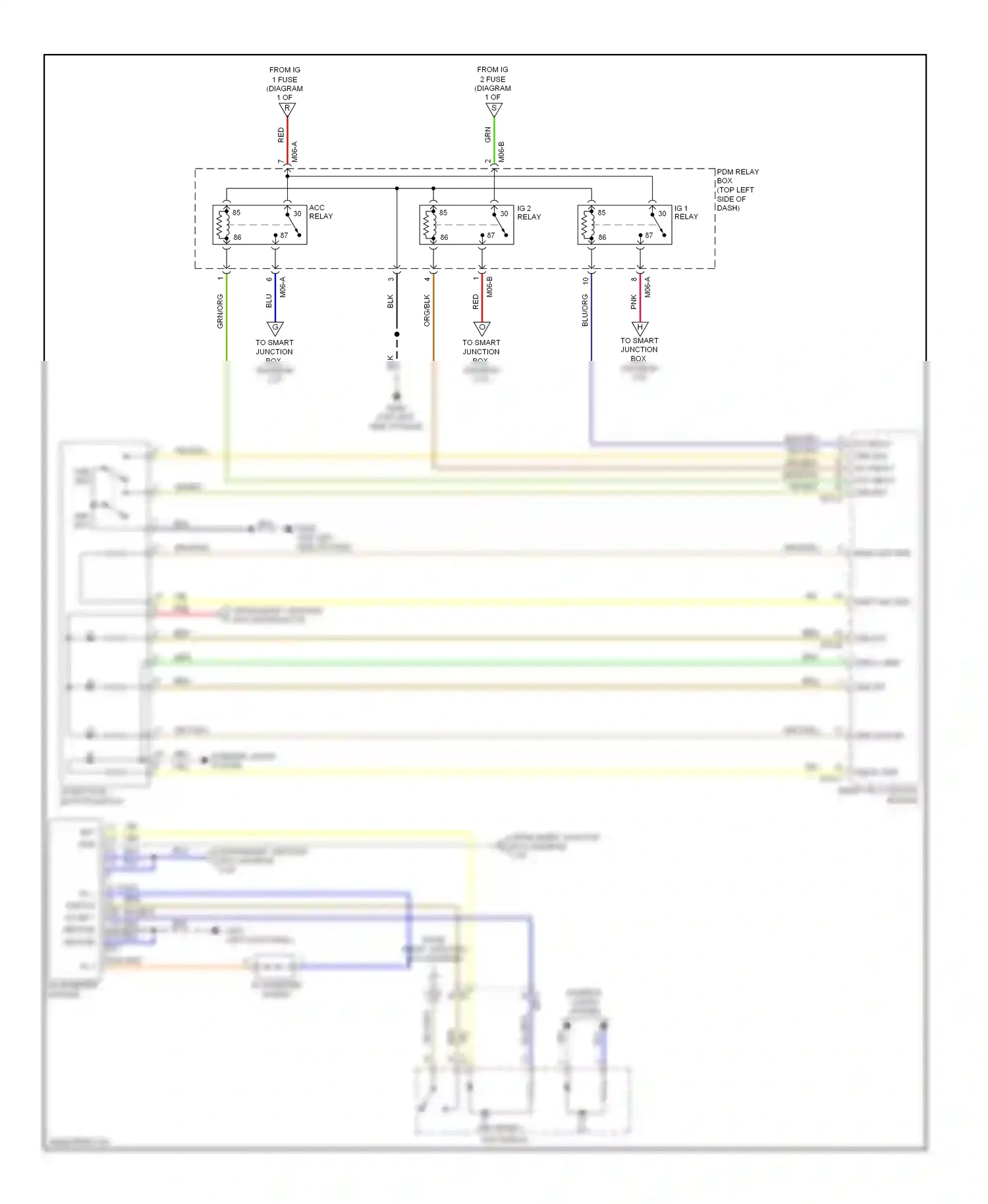 Wiring diagram start stop button switch for Hyundai Veloster I (2011-2015) (4 of 4)