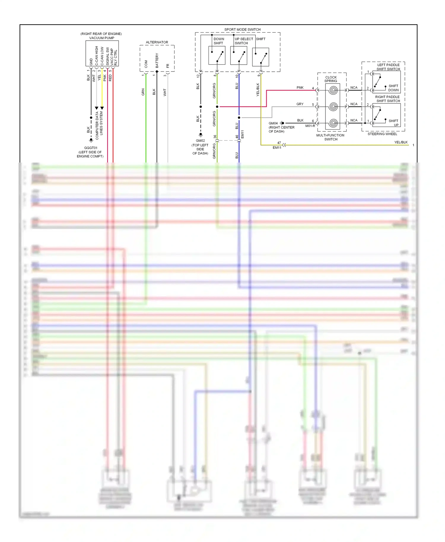 Wiring diagram up select shift switch for Hyundai Veloster I (2011-2015) (1 of 1)