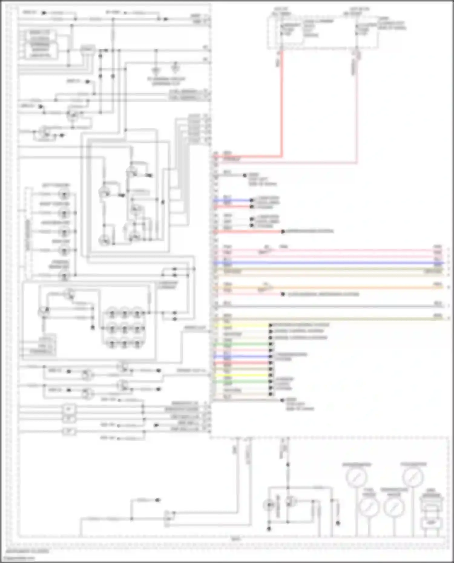 Veloster Hyundai II (2018-2024): Instrument cluster circuit (1 of 3)