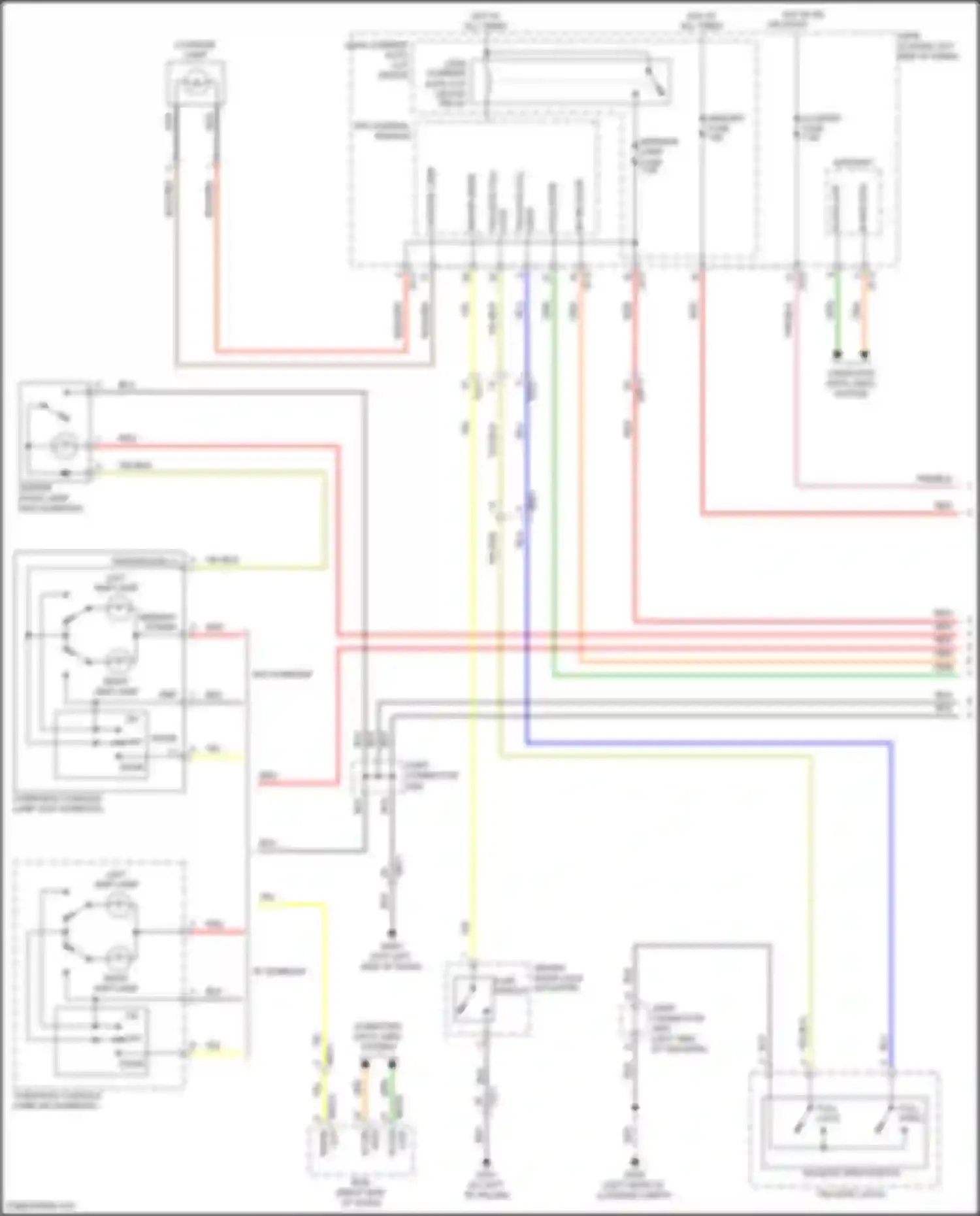 Veloster Hyundai II (2018-2024): Courtesy lamps circuit (1 of 2)
