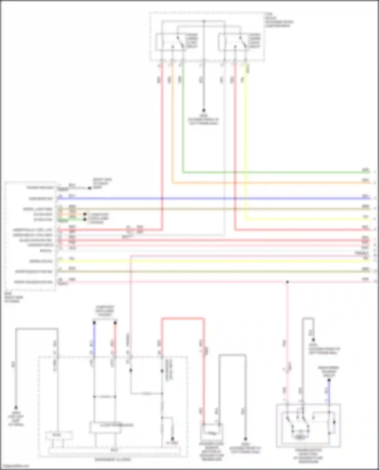 Car Wiring Diagrams for Veloster Hyundai II (2018-2024): Front wiper/washer circuit (1 of 2)