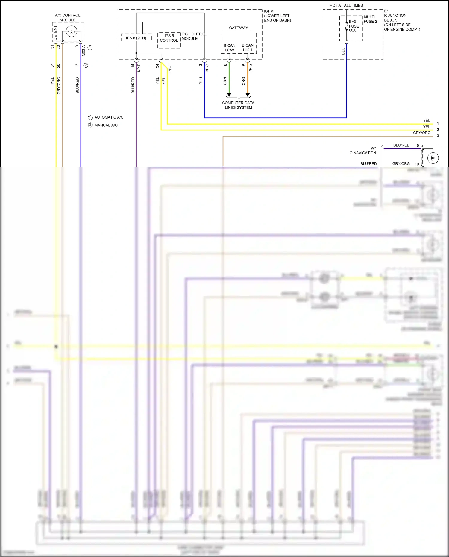 Hyundai Veloster II (2018-2024) automatic a/c wiring diagram  (4 of 6)