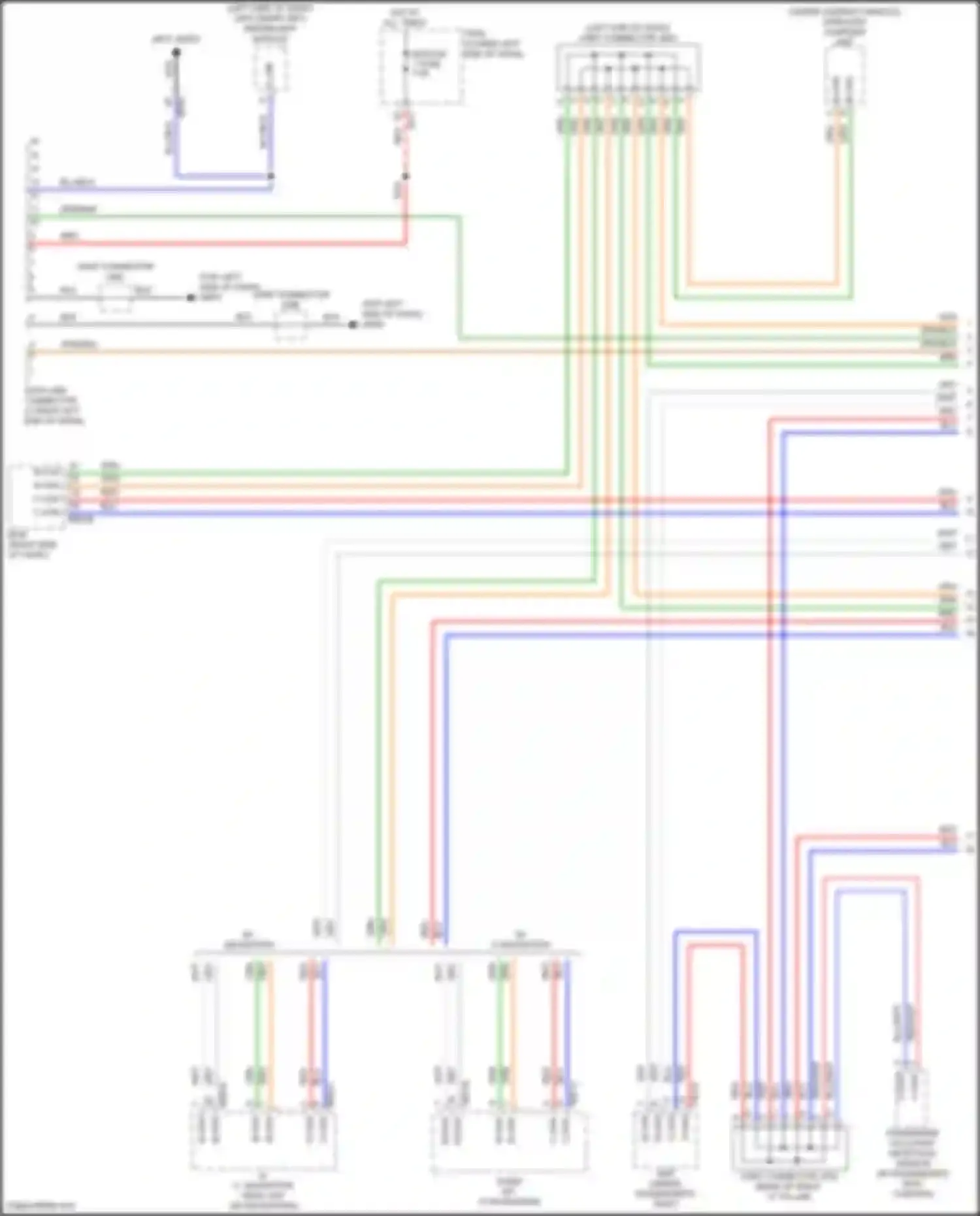 Wiring diagram a/v, navigation head unit for Hyundai Veloster II (2018-2024) (1 of 13)