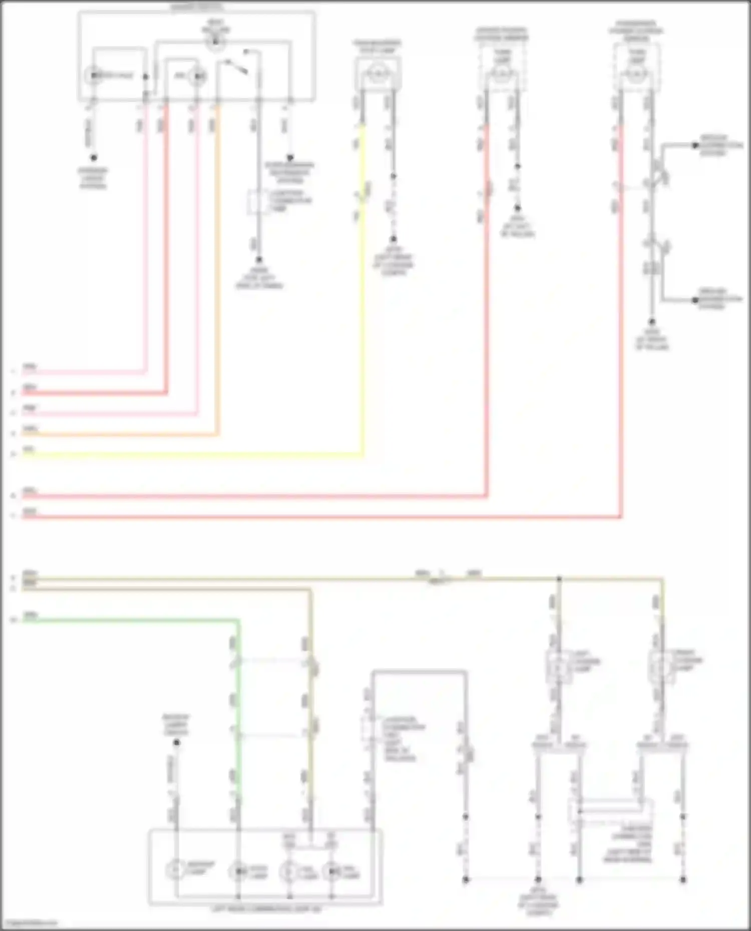 Wiring diagram backup lamp for Hyundai Veloster II (2018-2024) (3 of 3)