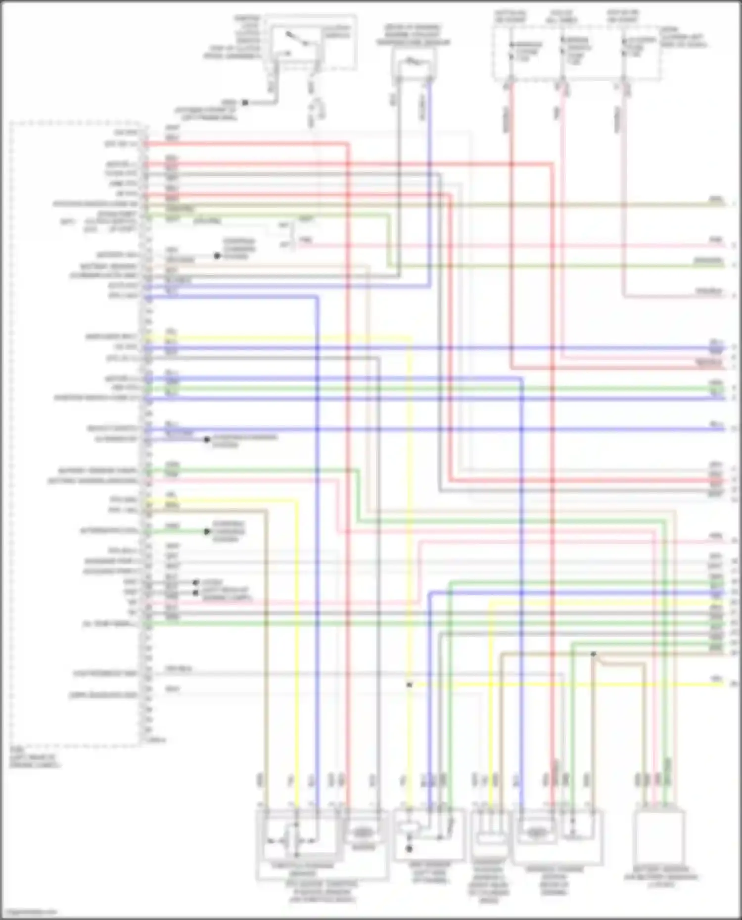 Wiring diagram battery sensor ground for Hyundai Veloster II (2018-2024) (2 of 2)