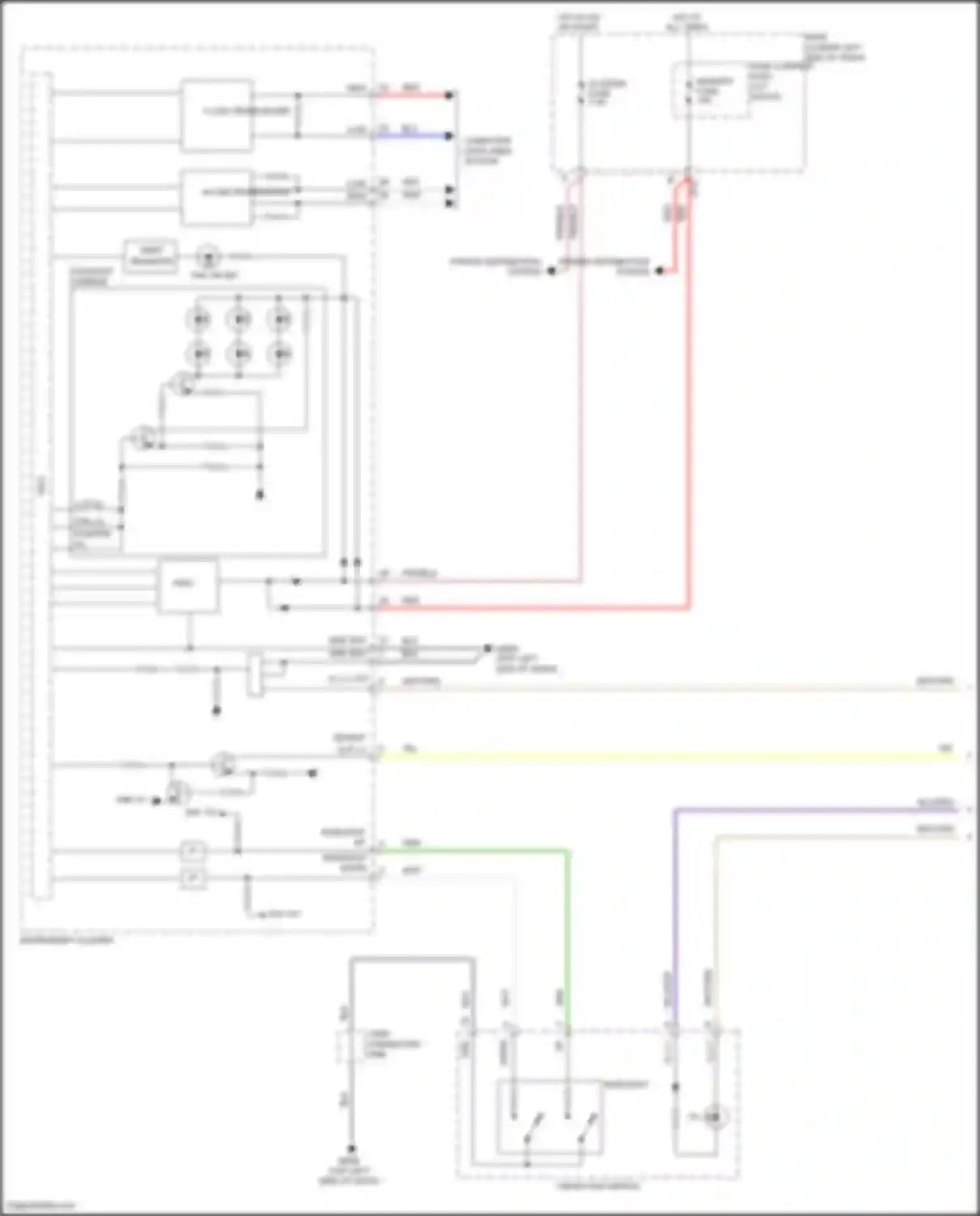 Wiring diagram cluster fuse for Hyundai Veloster II (2018-2024) (17 of 26)