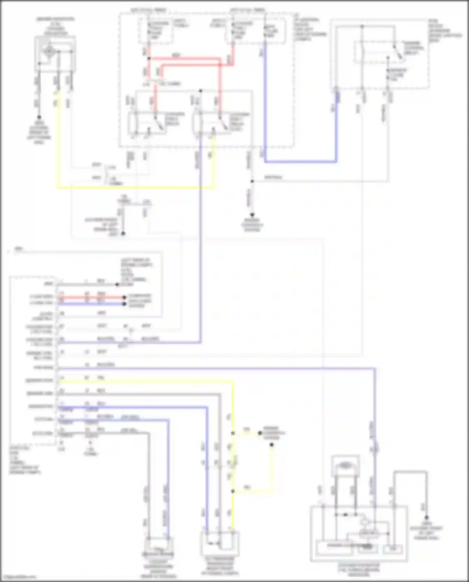 Wiring diagram cooling fan 1 rly ctrl for Hyundai Veloster II (2018-2024) (1 of 4)