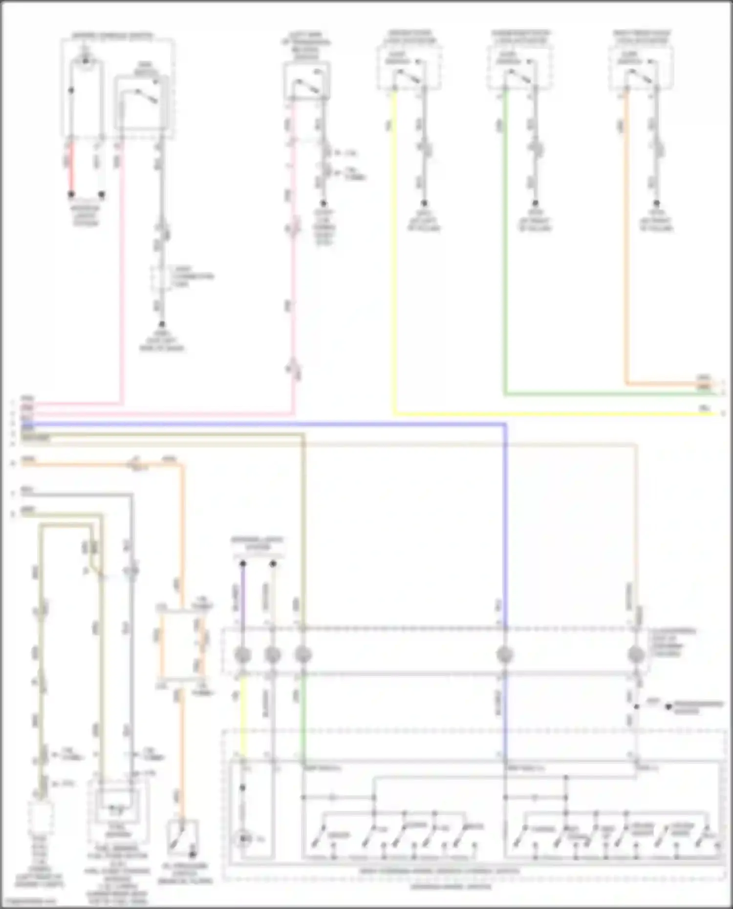 Wiring diagram dms switch for Hyundai Veloster II (2018-2024) (1 of 1)