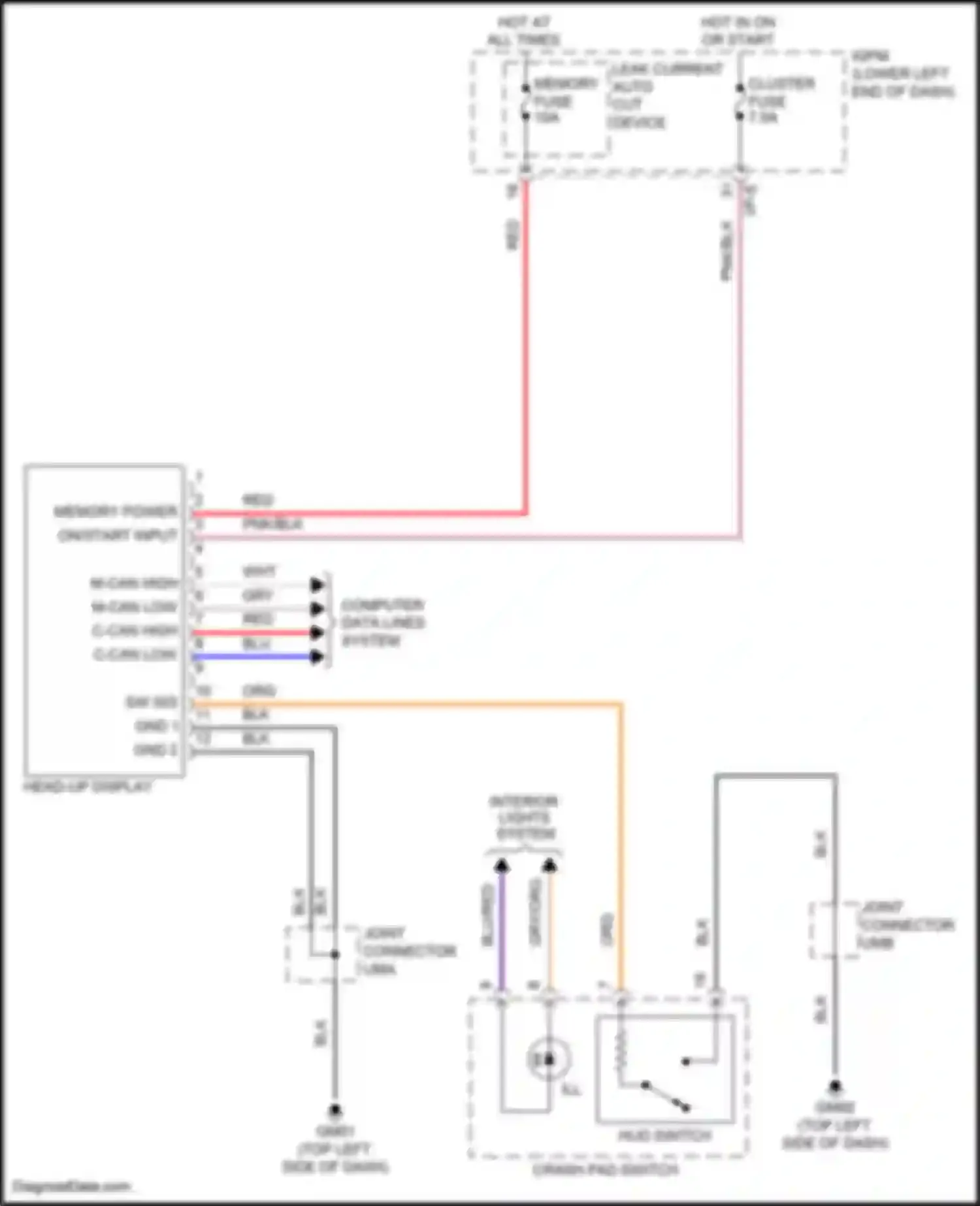 Wiring diagram hot in on or start for Hyundai Veloster II (2018-2024) (16 of 46)