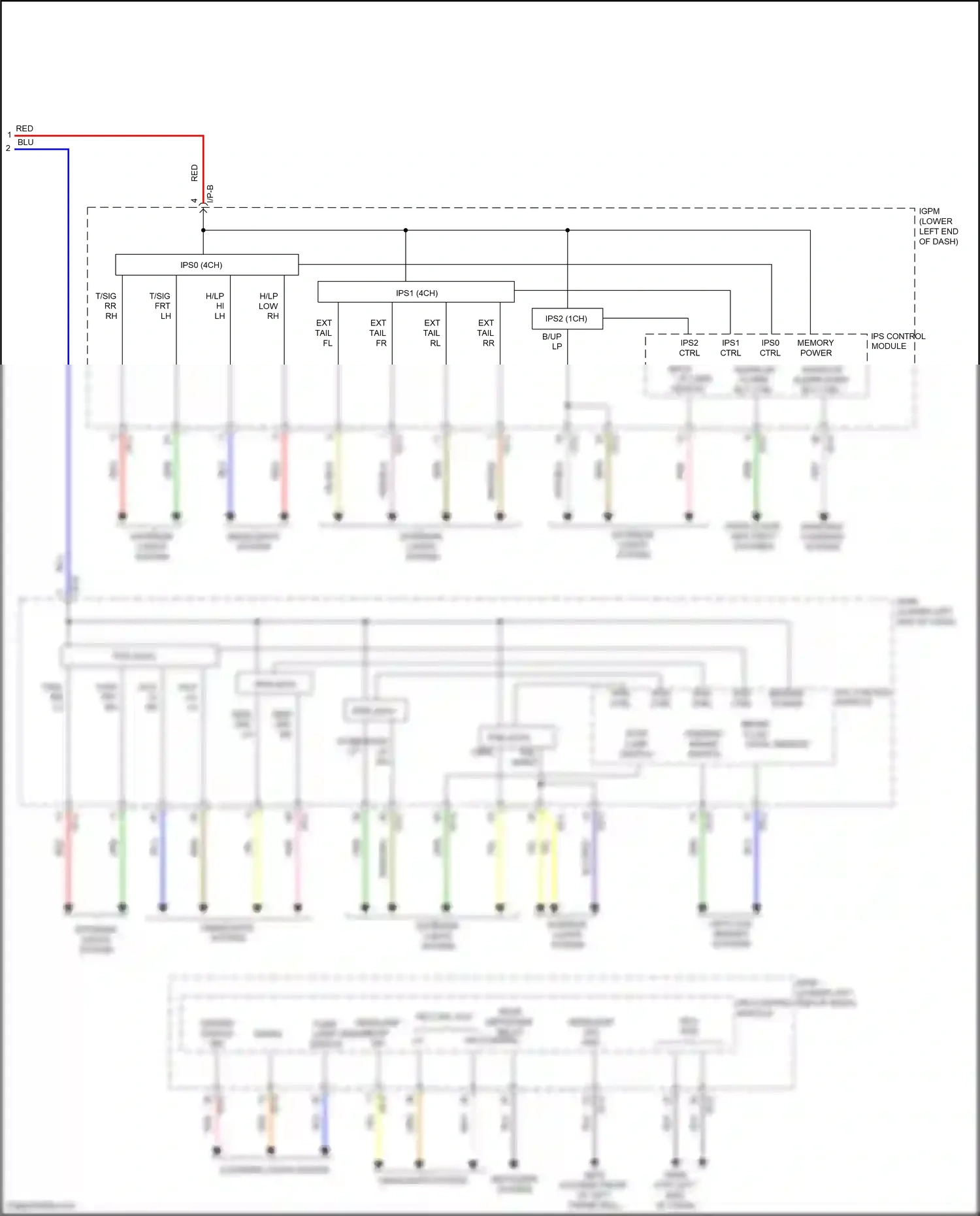 Wiring diagram ips control module for Hyundai Veloster II (2018-2024) (28 of 29)