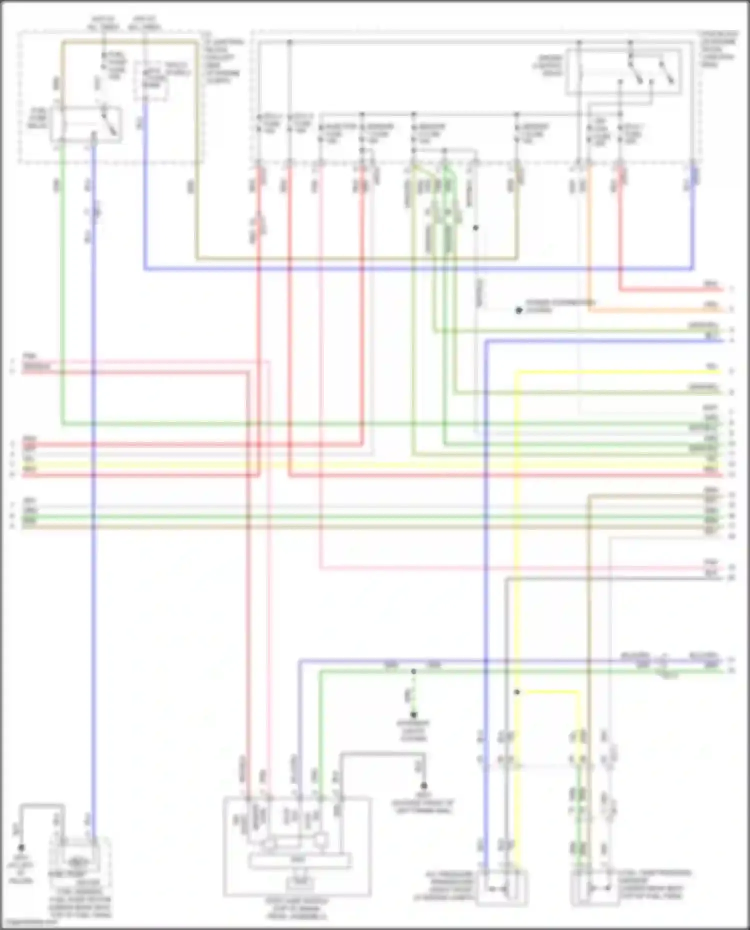 Wiring diagram multi fuse 2 for Hyundai Veloster II (2018-2024) (20 of 20)