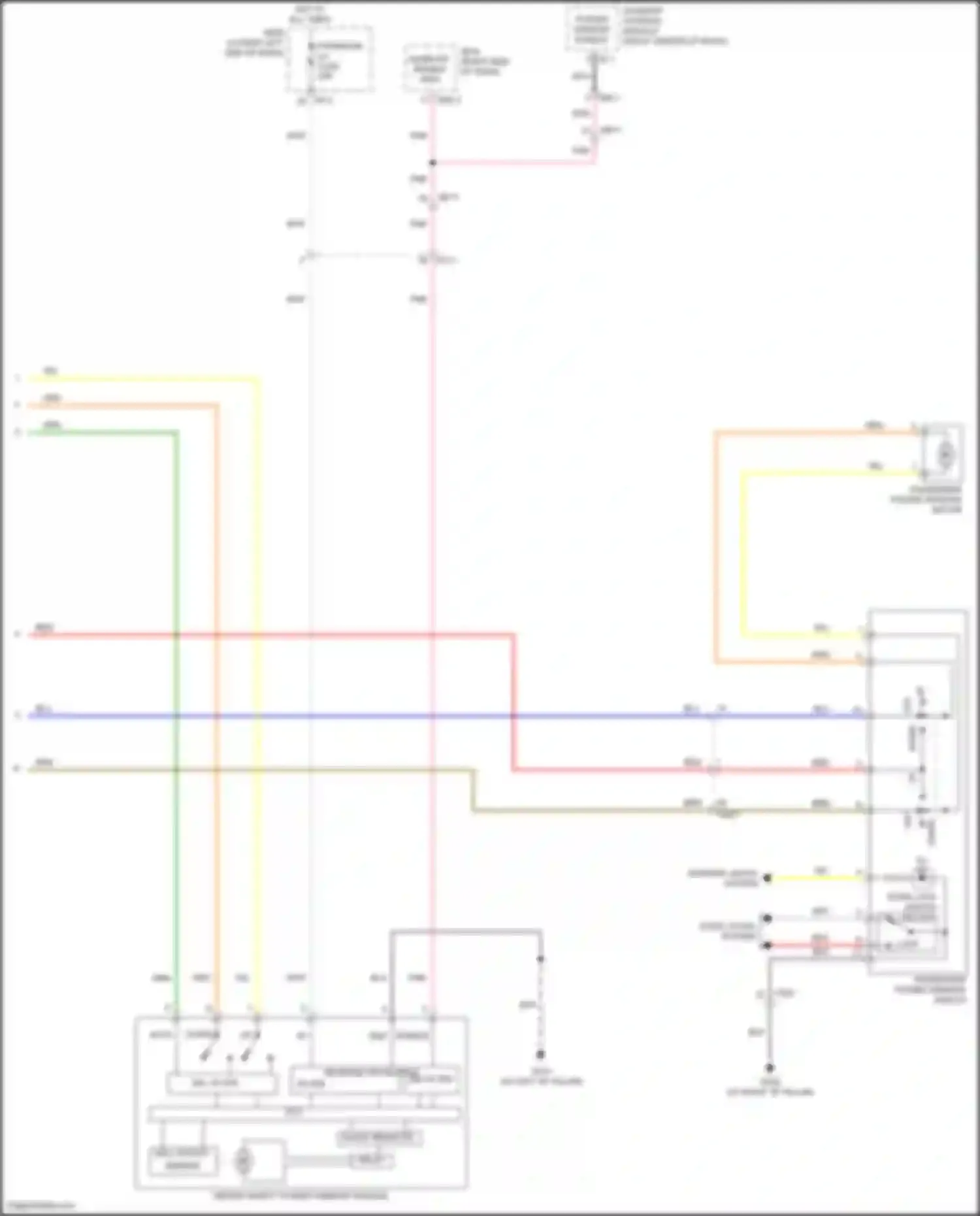 Wiring diagram p/window lh fuse for Hyundai Veloster II (2018-2024) (3 of 4)