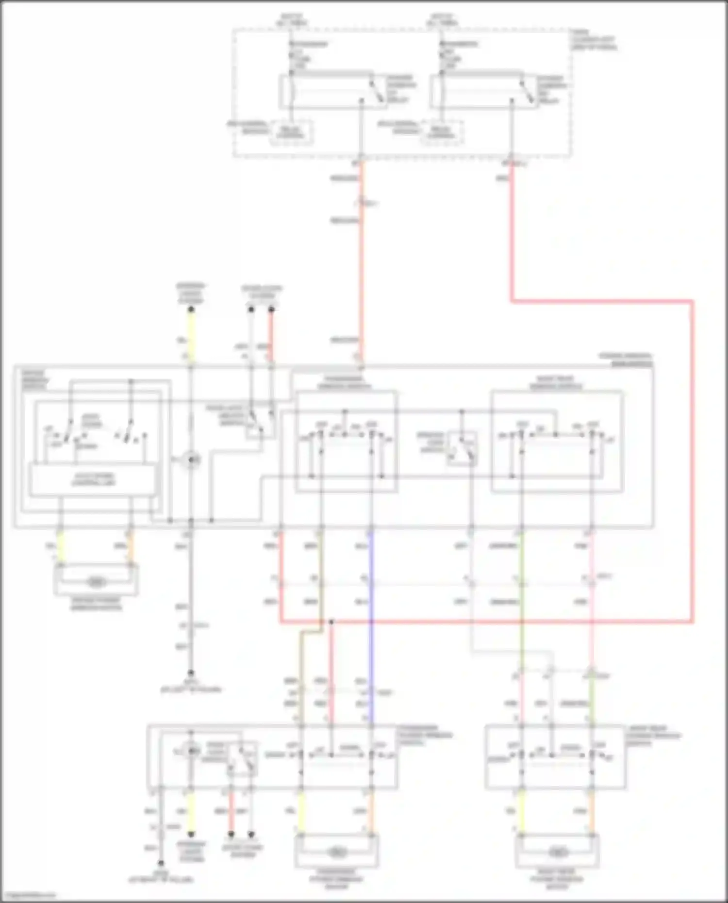 Wiring diagram relay control for Hyundai Veloster II (2018-2024) (4 of 4)