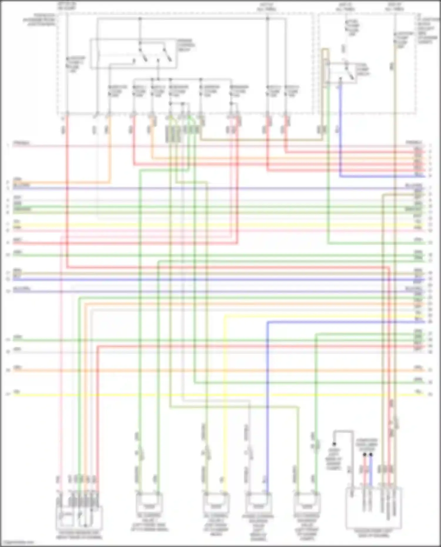 Wiring diagram sensor 1 fuse for Hyundai Veloster II (2018-2024) (1 of 2)