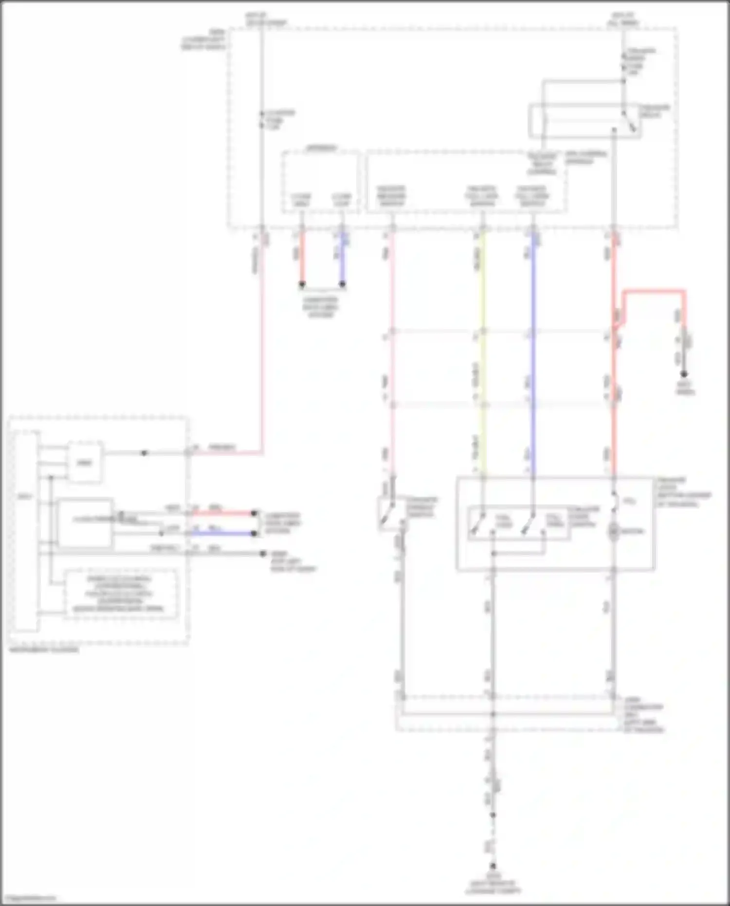 Wiring diagram tailgate open fuse for Hyundai Veloster II (2018-2024) (3 of 3)