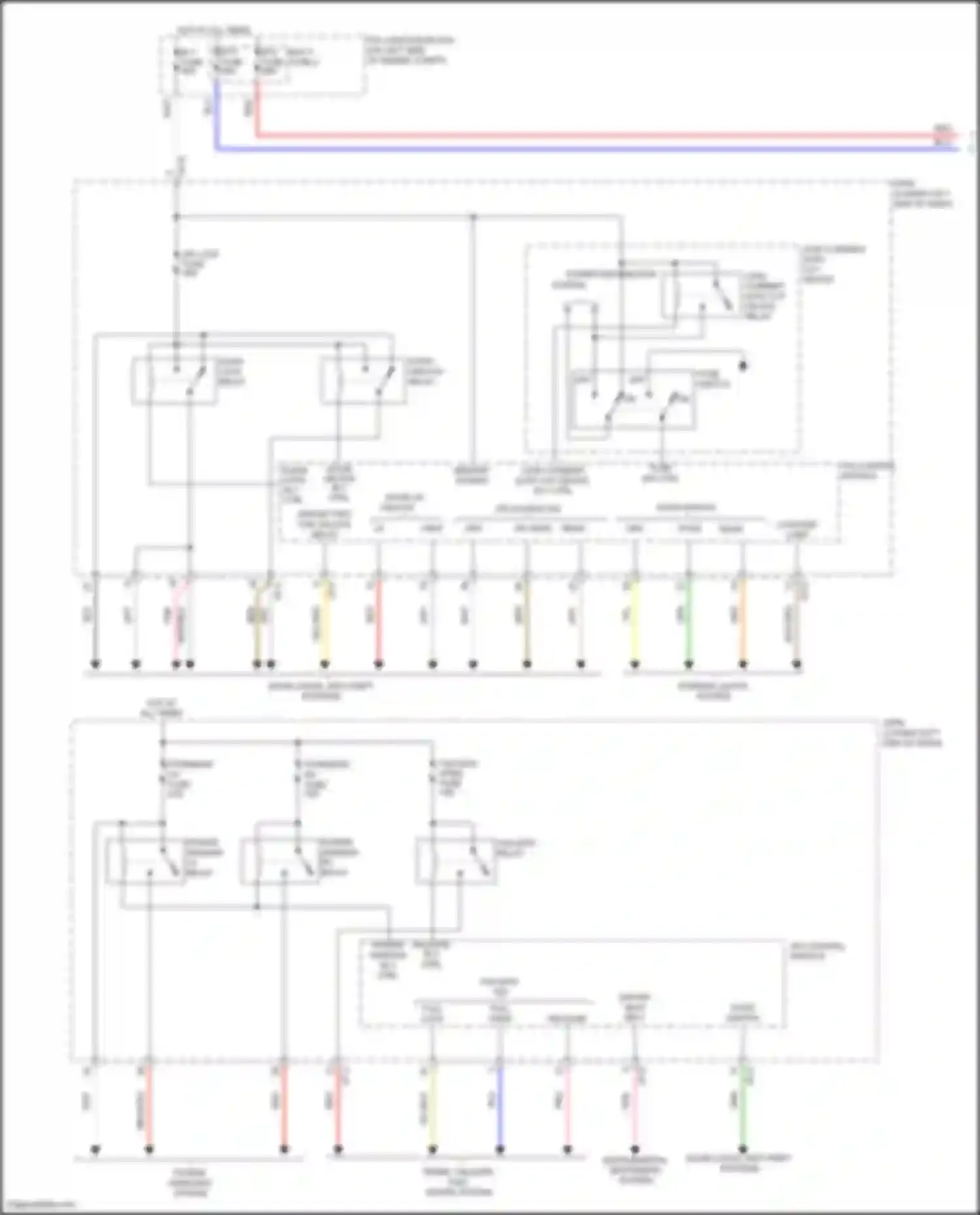 Wiring diagram tailgate relay for Hyundai Veloster II (2018-2024) (1 of 2)