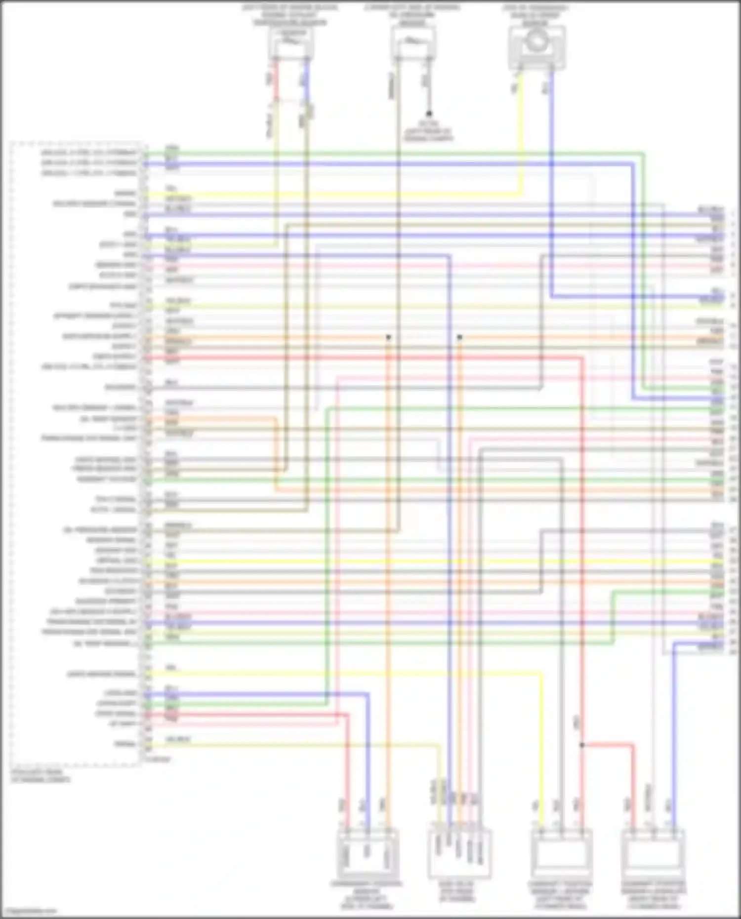 Venue Hyundai I (2019-2024): Wiring diagram engine performance 1.6l, cvt (1 of 7)