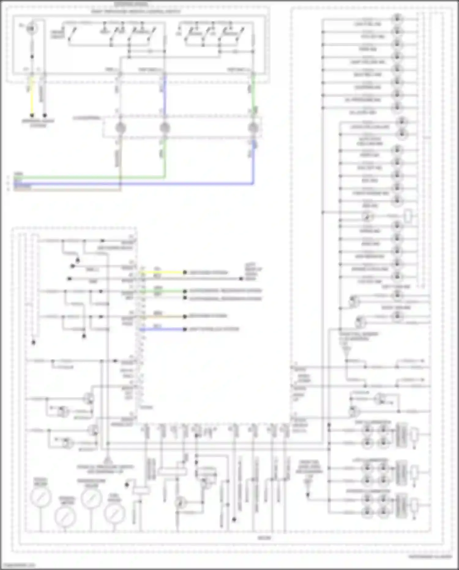 Venue Hyundai I (2019-2024): Instrument cluster circuit (3 of 3)