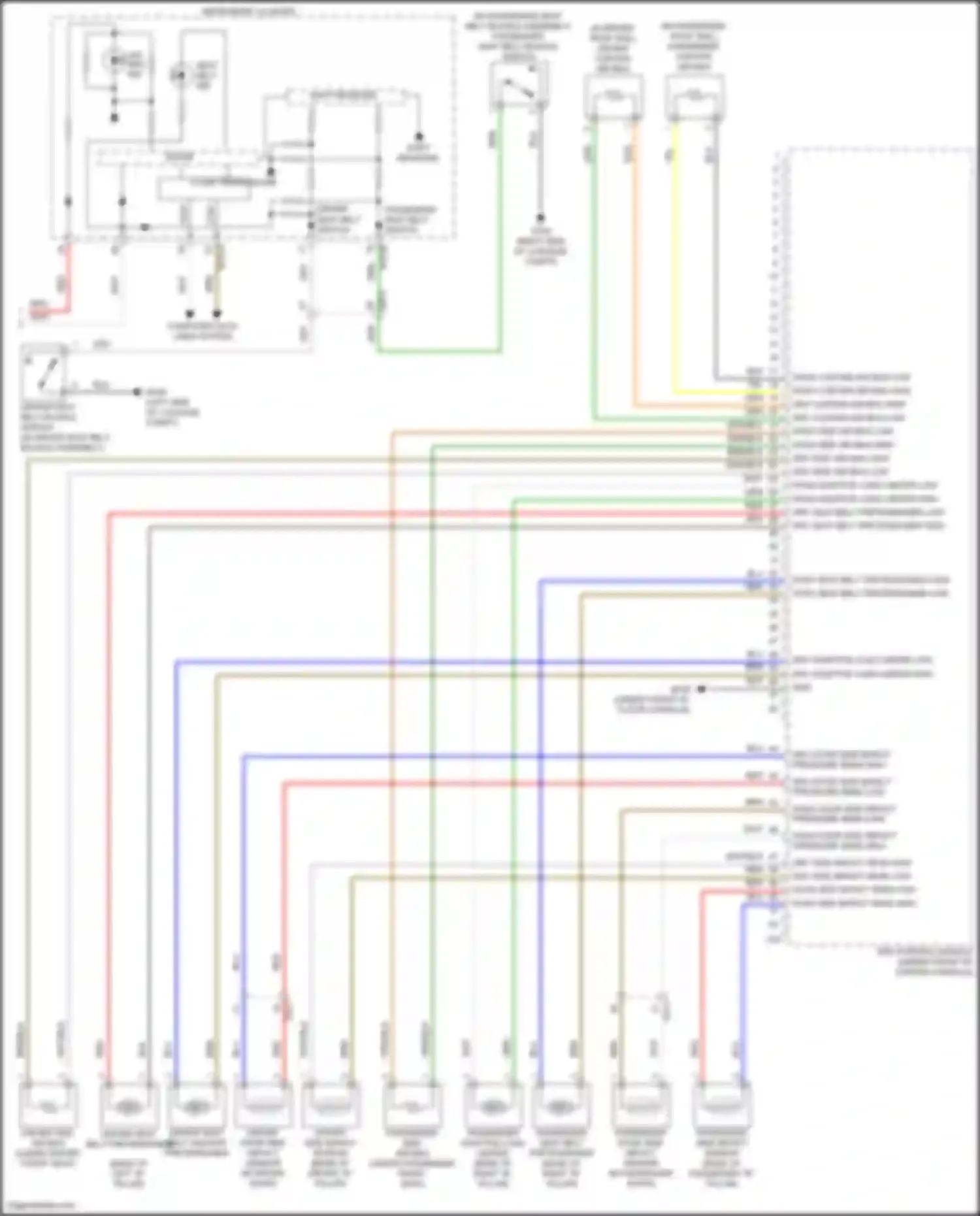 Venue Hyundai I (2019-2024): Supplemental restraints circuit (2 of 2)
