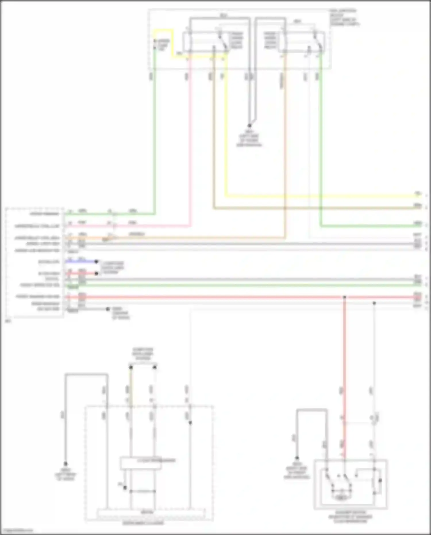 Venue Hyundai I (2019-2024): Front wiper/washer circuit (1 of 2)