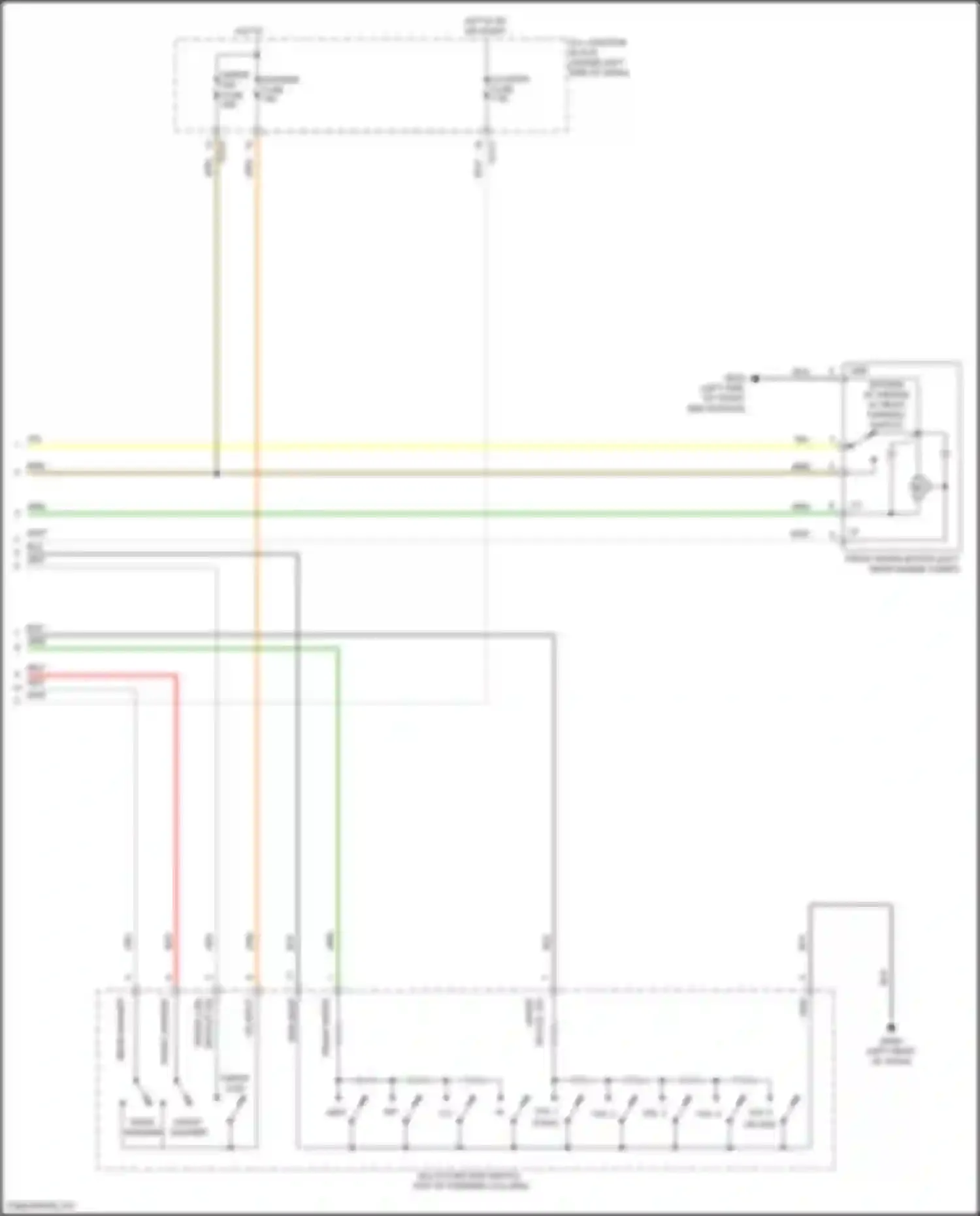 Venue Hyundai I (2019-2024): Front wiper/washer circuit (2 of 2)
