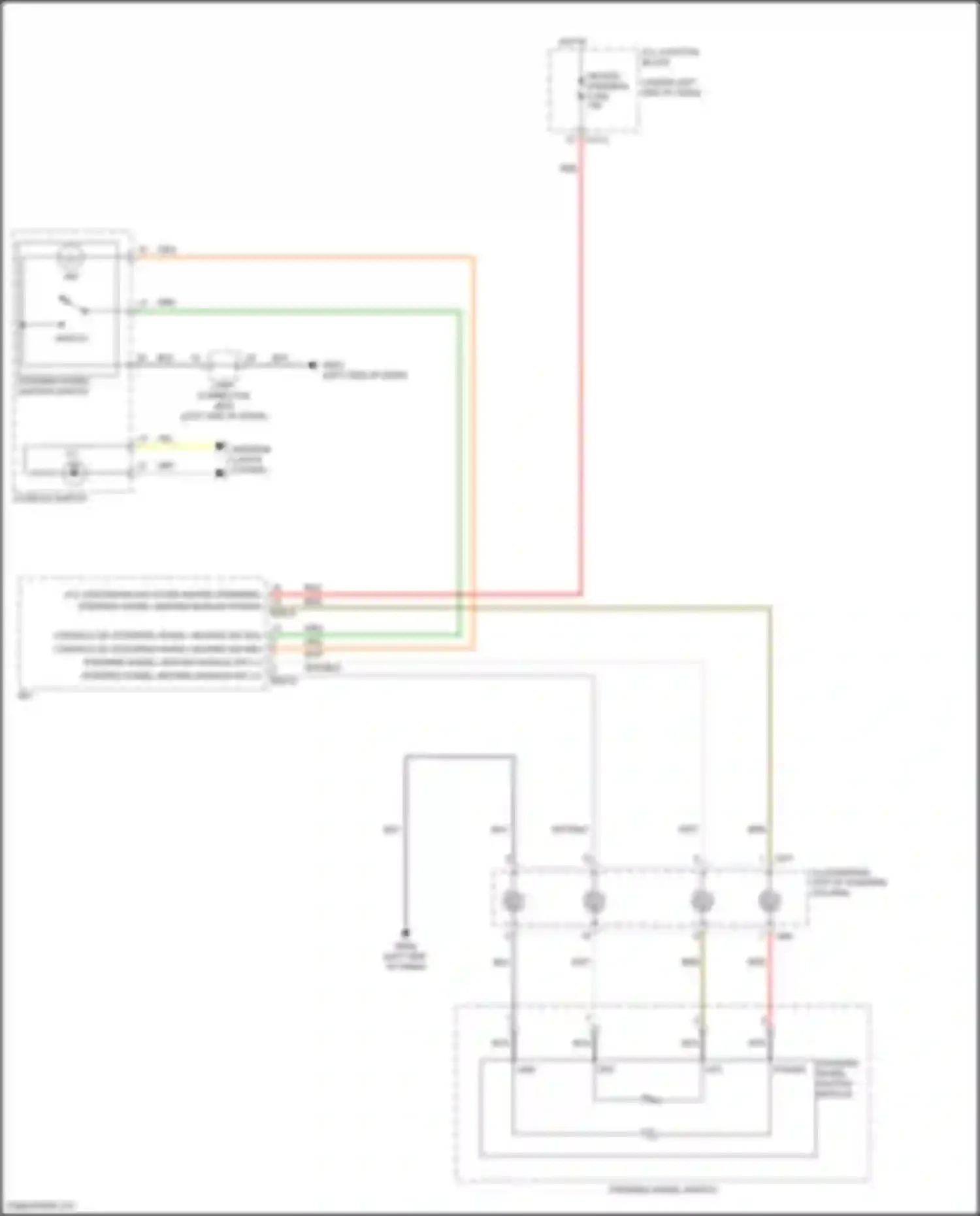Wiring diagram console switch for Hyundai Venue I (2019-2024) (4 of 8)